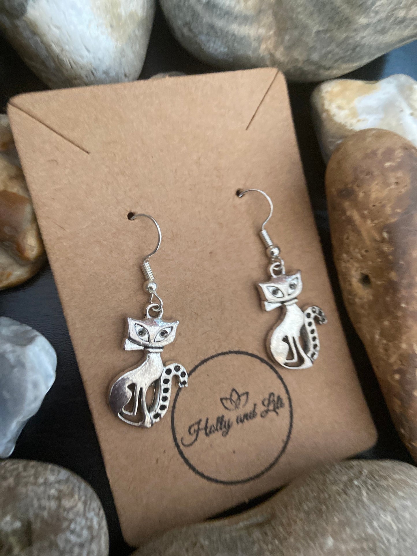 Cat Cartoon Novelty Earrings, Personalise your Kitten earrings Hoops, Pussy cat Earring Hooks, Cats Earrings, Cat Lover Earrings, Gift For