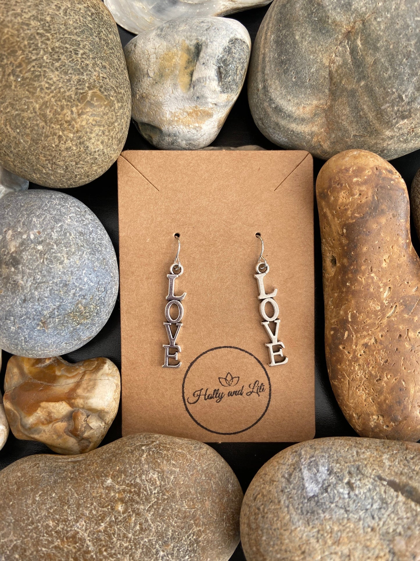 Love Earrings, Lovers Earrings, I Love You Earrings, Alphabet Love Earring, Novelty Earrings- Personalised Love Earrings, Love You Gift For