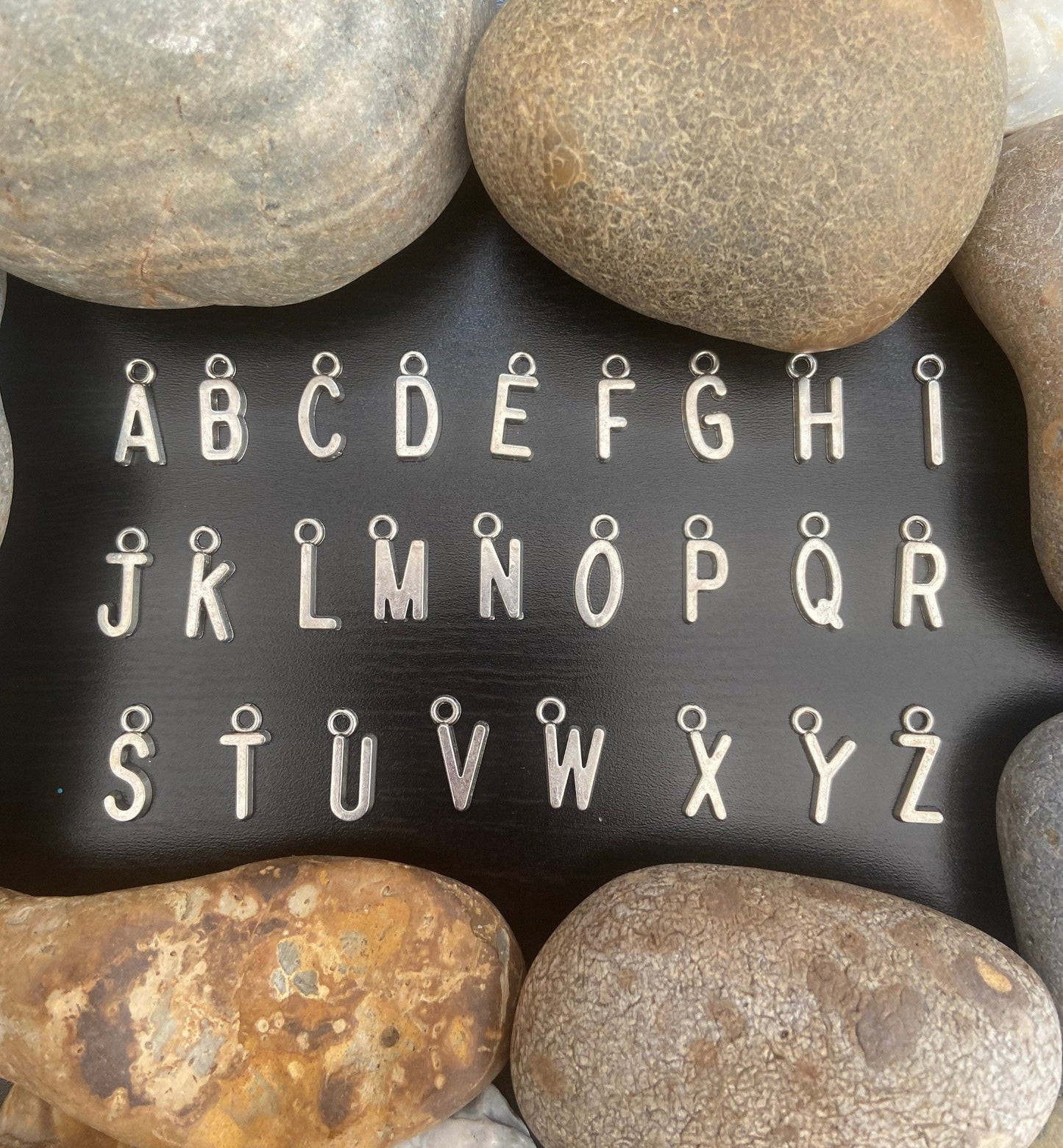 Bracelet Novelty Personalised Alphabet Initial Birthstone Charm Bubble Tea Gummy Bear Mushroom & Fruit Water