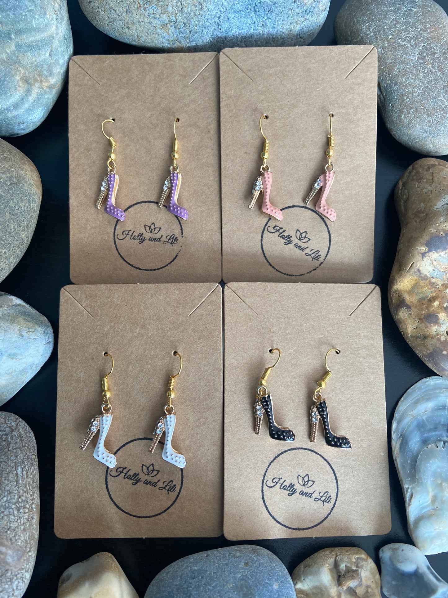 High Heel Shoe Style Earrings, Stiletto Womens Gifts, Personalise your earrings Hooks, Heel Hook Earrings, Stiletto Heels, Glittery Heels