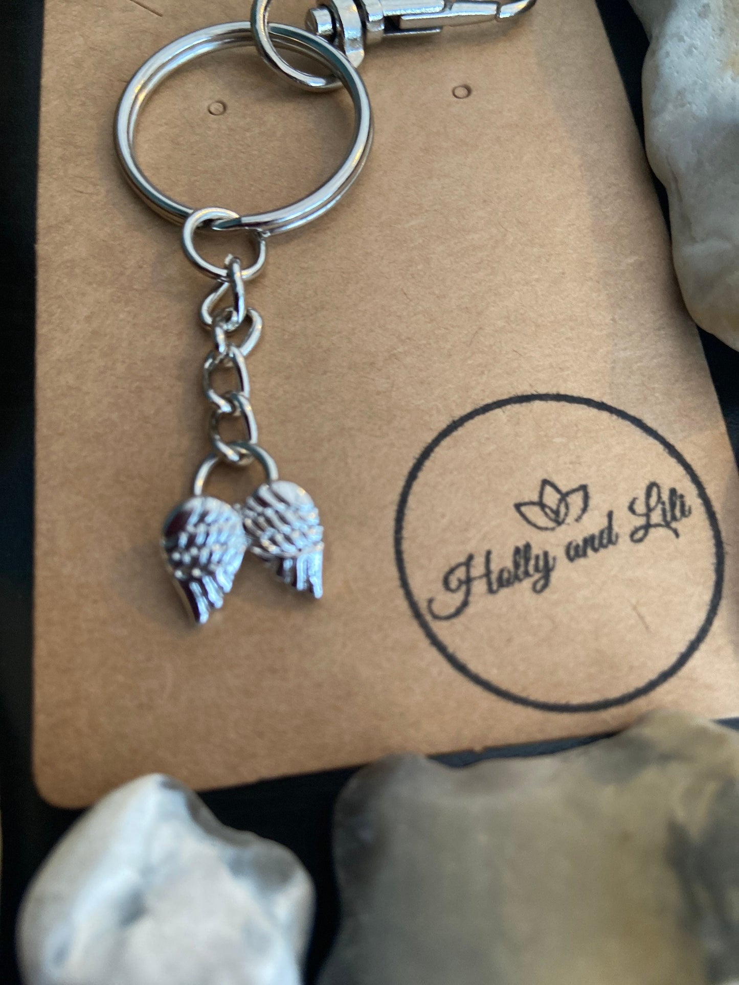 Silver Guardian Angel Keyring, Winged Guardian Keychain, Love Keyring, Always There keyring, Gift For Best Friend Keyring, Zipper Chain Gift