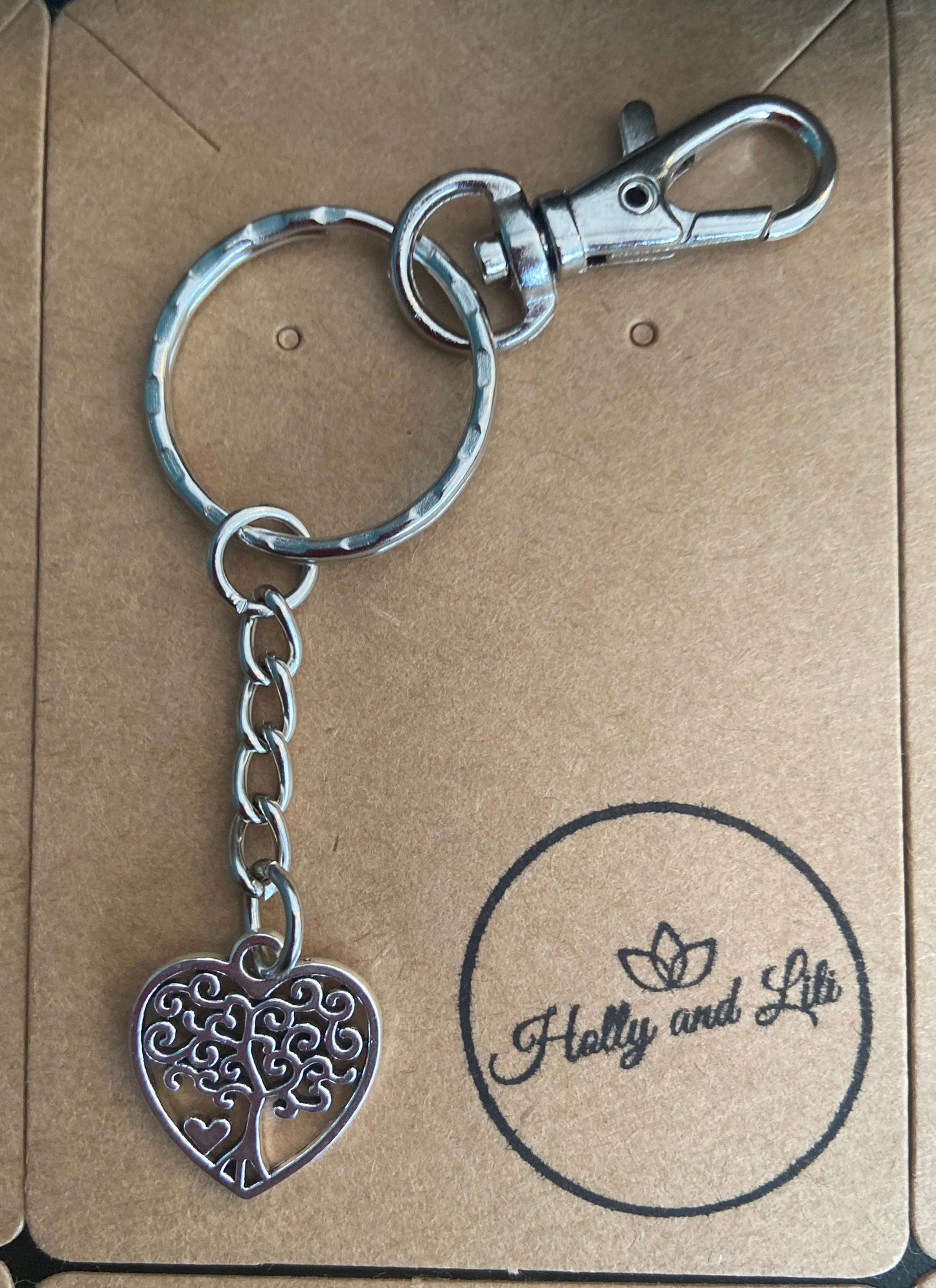 Stars Keyring, Hearts Keychains, Love Hearts Keyrings, Made With Love Zipper Chain, Guardian Angel Keychains, Cute Silver Personalised Gifts