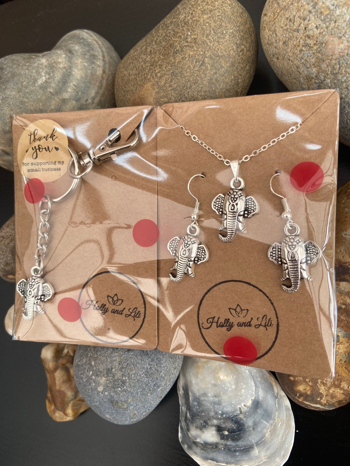 Elephant Jewellery Gift Set - 3 Piece Jewellery Set From Holly And Lili...