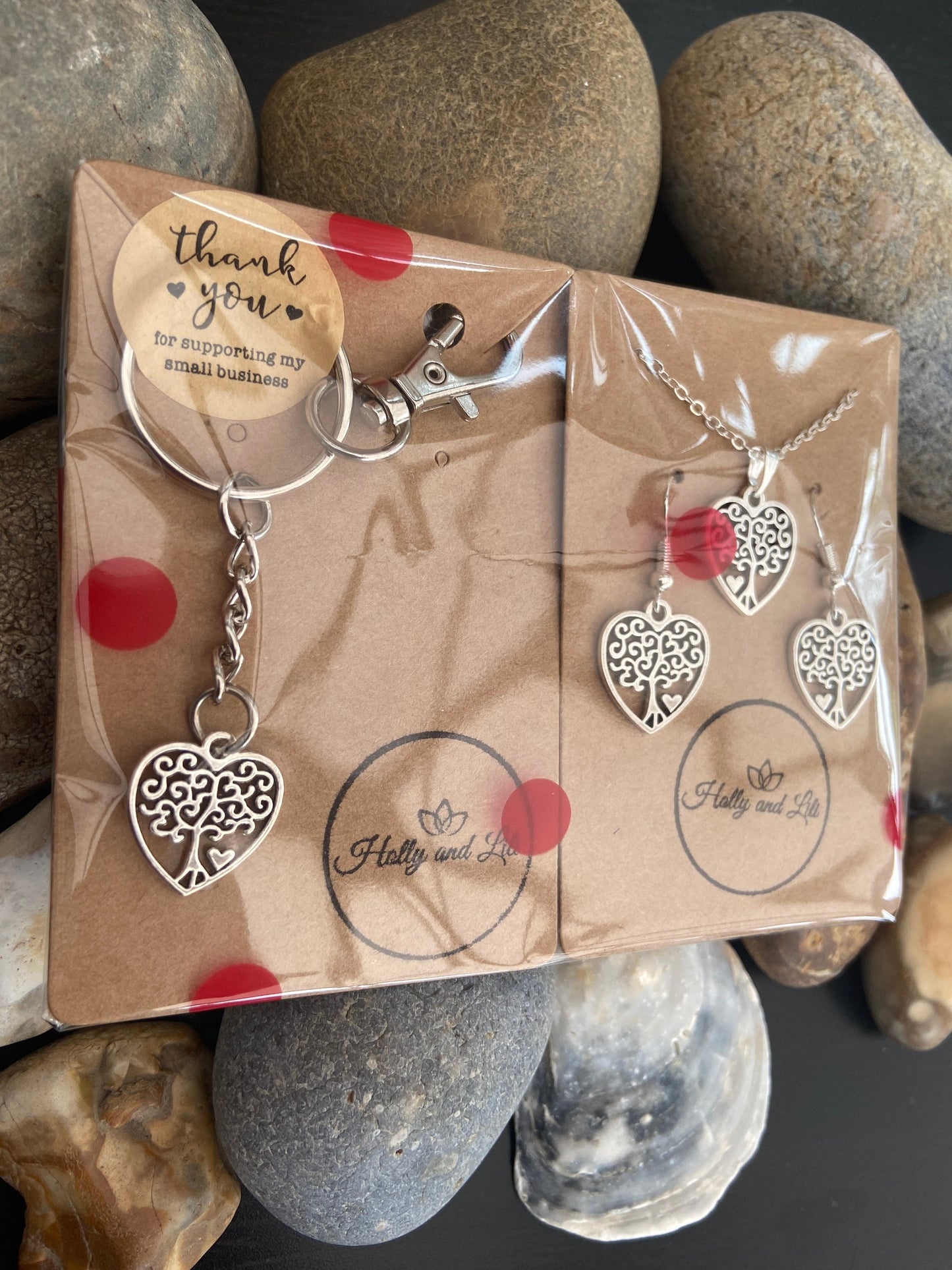 Heart Tree Of Life Jewellery Set - 3 Piece Jewellery Set  - From Holly And Lili...