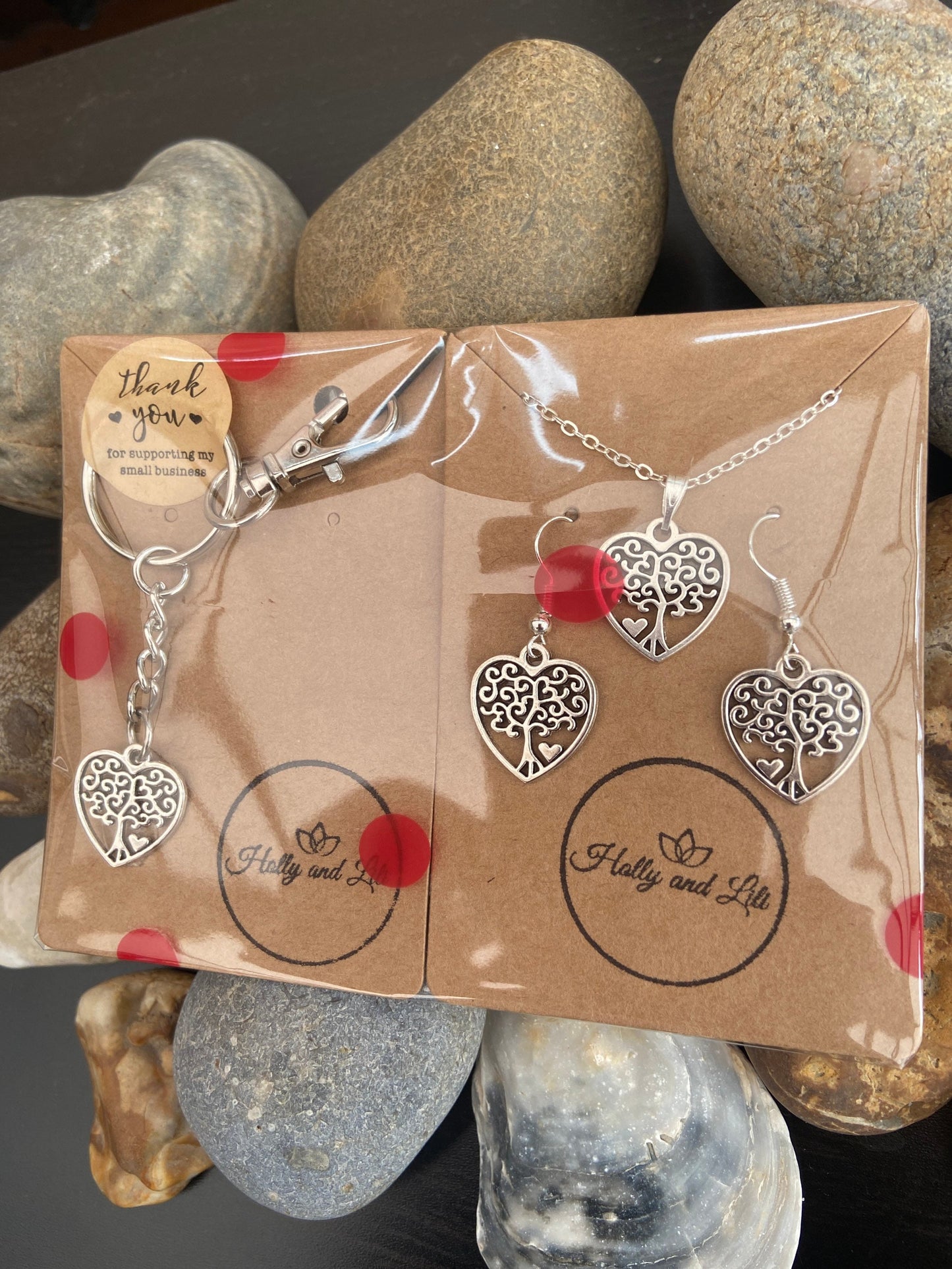 Heart Tree Of Life Jewellery Set - 3 Piece Jewellery Set  - From Holly And Lili...