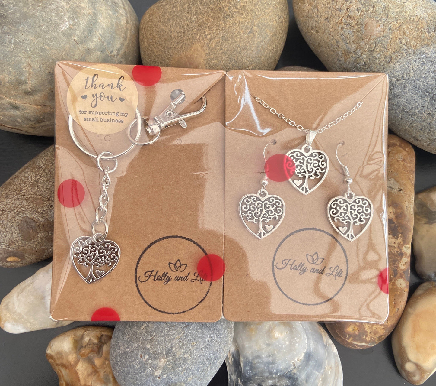 Heart Tree Of Life Jewellery Set - 3 Piece Jewellery Set  - From Holly And Lili...