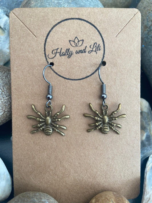 Spider Earrings, Spider Hooks, Spider Hoops , Spider Drop And Dangle Earrings