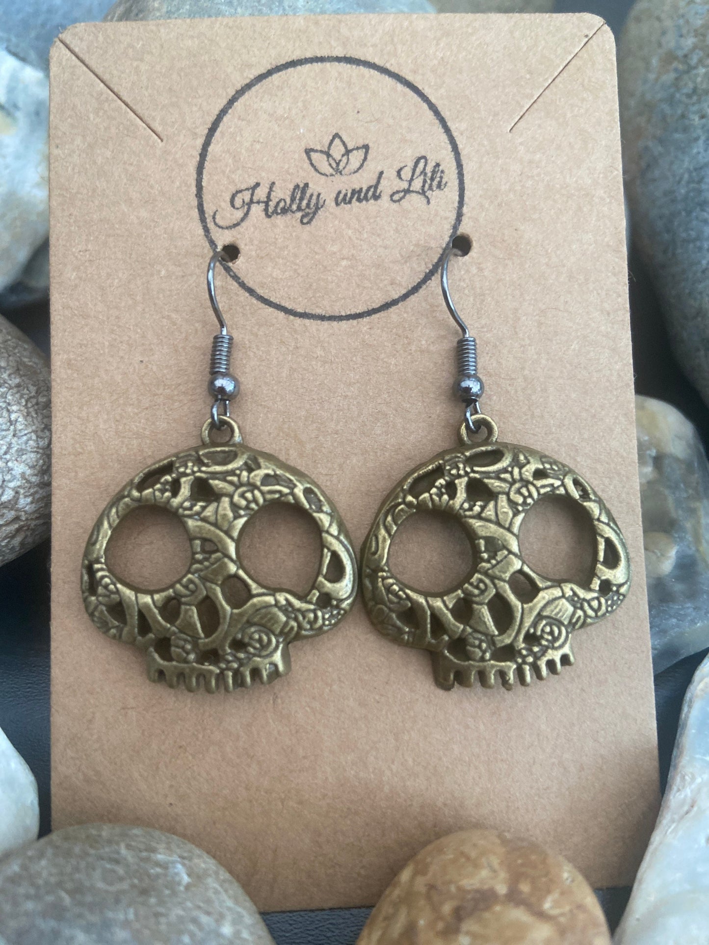 Skull Earrings, Skeleton Earrings, Skull Hooks, Skull Hoops Drop And Dangle Earrings