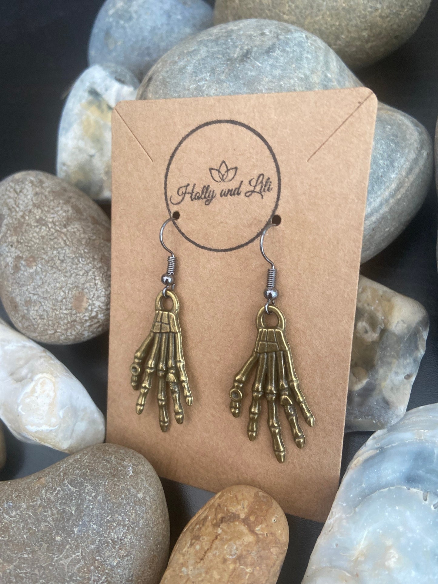 Skeleton Hands Style Halloween Earrings - From Holly And Lili...