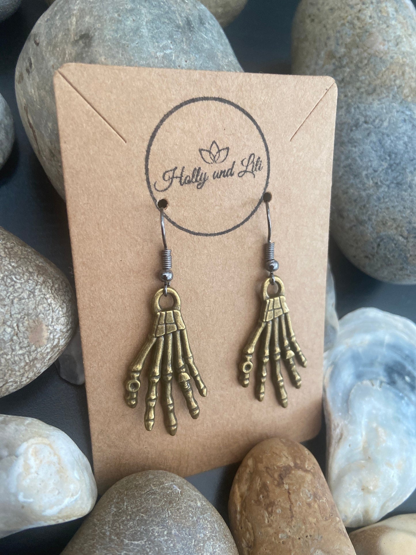 Skeleton Hands Style Halloween Earrings - From Holly And Lili...