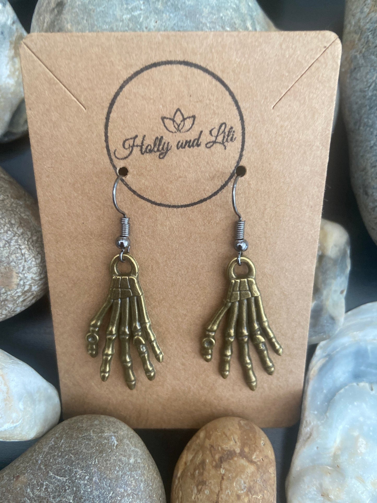 Skeleton Hands Style Halloween Earrings - From Holly And Lili...