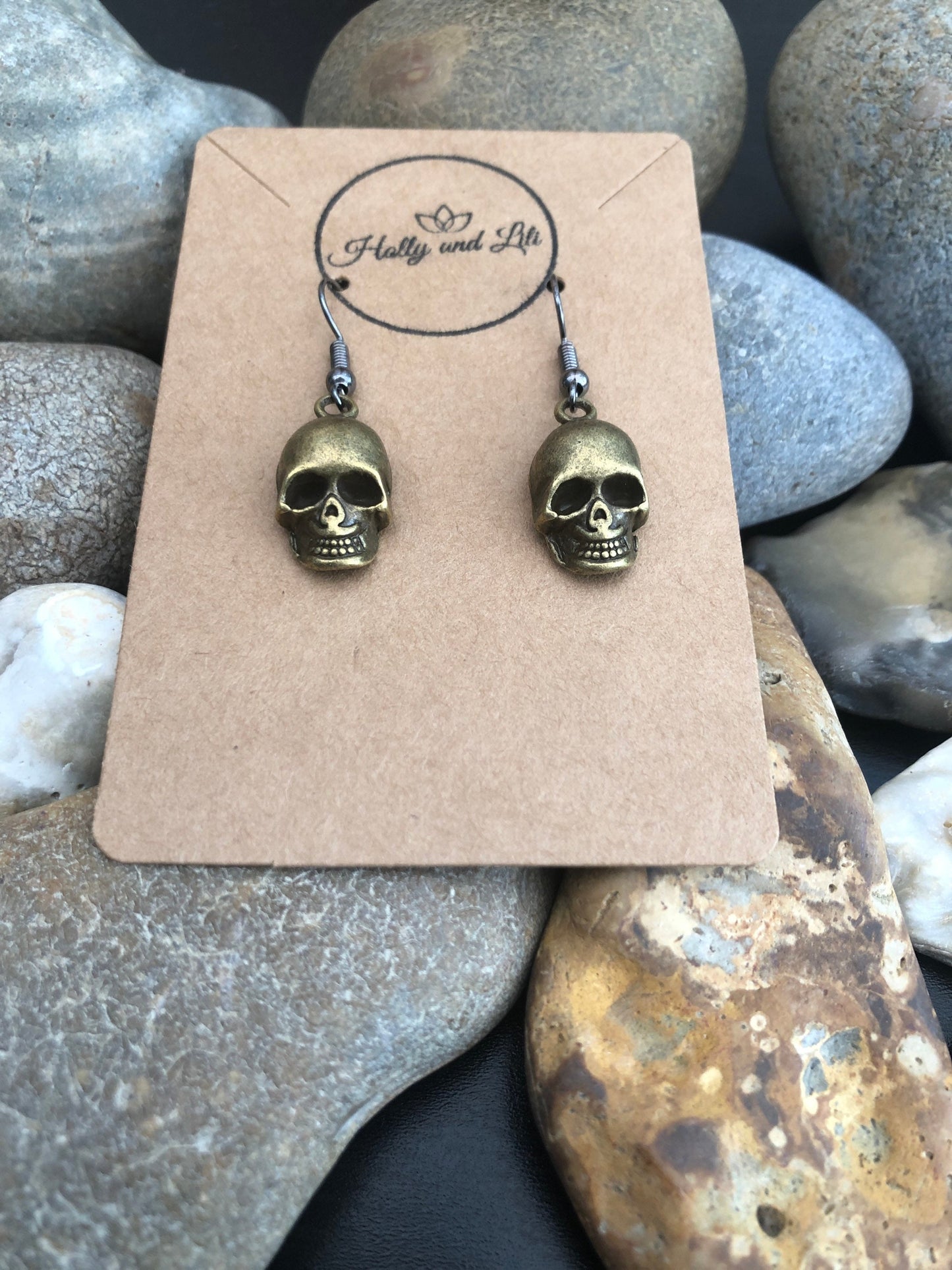 Skull Earrings, Skull Drop And Dangle Earrings, Skull Hooks, Skull Hoops , Skull Clip On