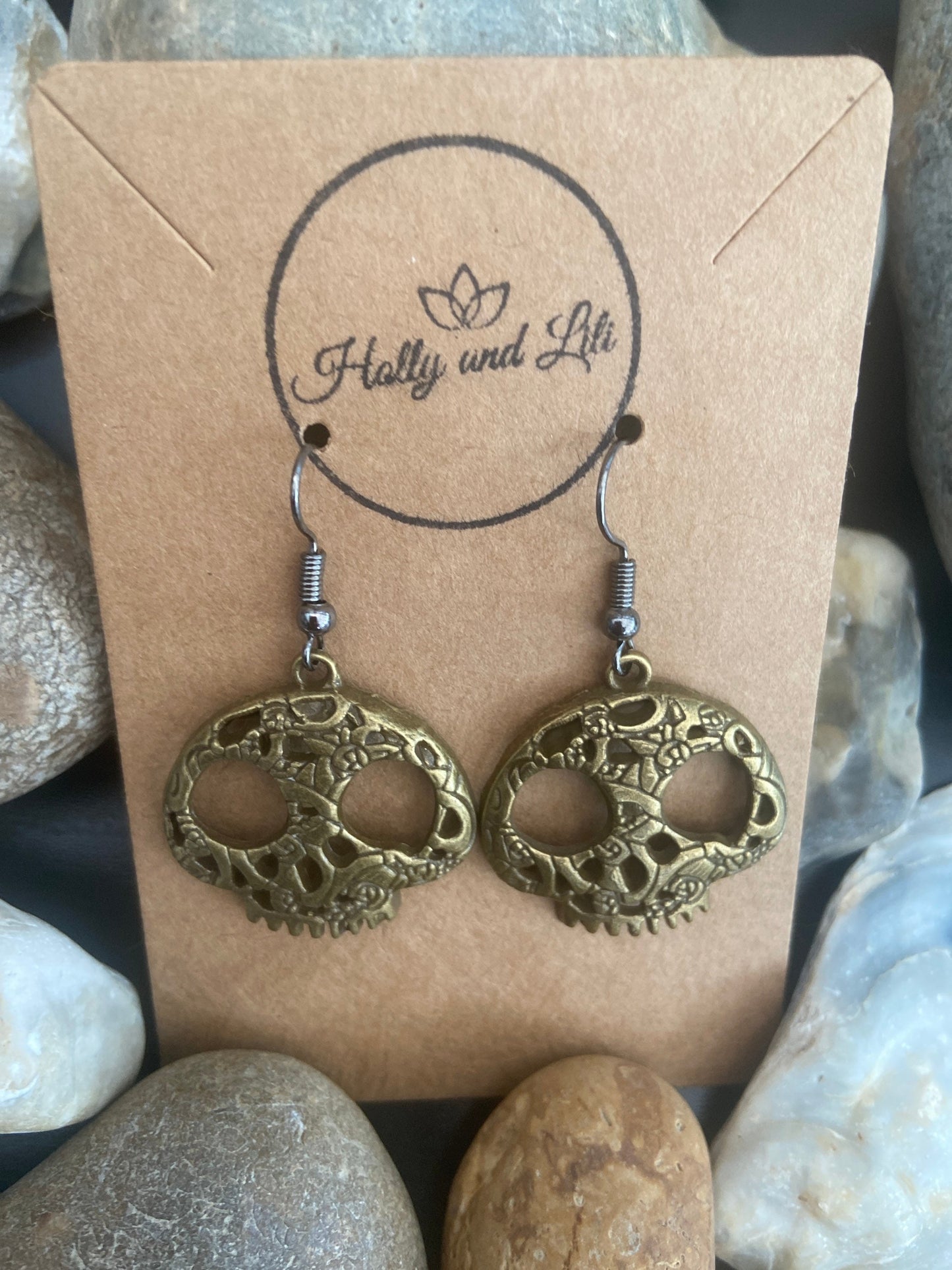 Skull Earrings, Skeleton Earrings, Skull Hooks, Skull Hoops Drop And Dangle Earrings