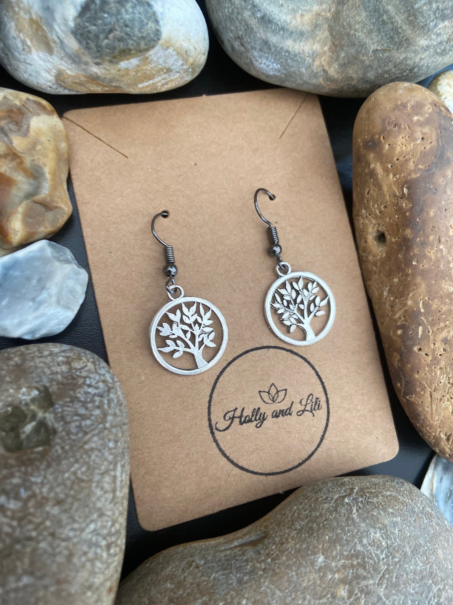 Tree Of Life Round Earrings, Personalised Your Way Life Tree Earrings, Tree Of Life Hoops, Tree Of Life Gifts, Fertility Earring, Gifts For