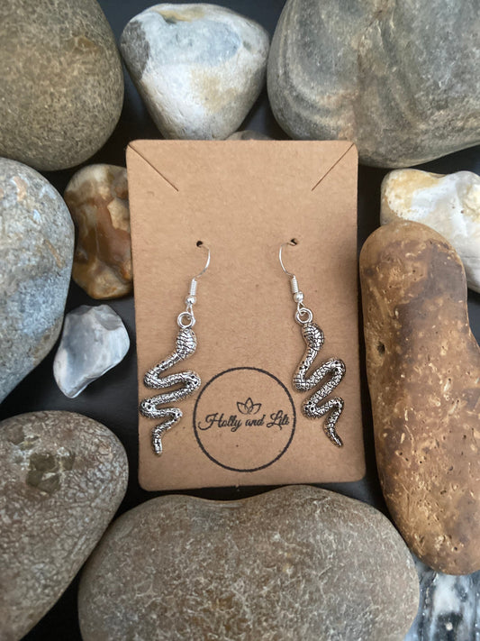 Snake Style Earrings, Personalise Your Earrings, Reptile Earring, Snakes Earring Hooks, Serpent Hoops, Snake Earrings, Reptiles Earrings