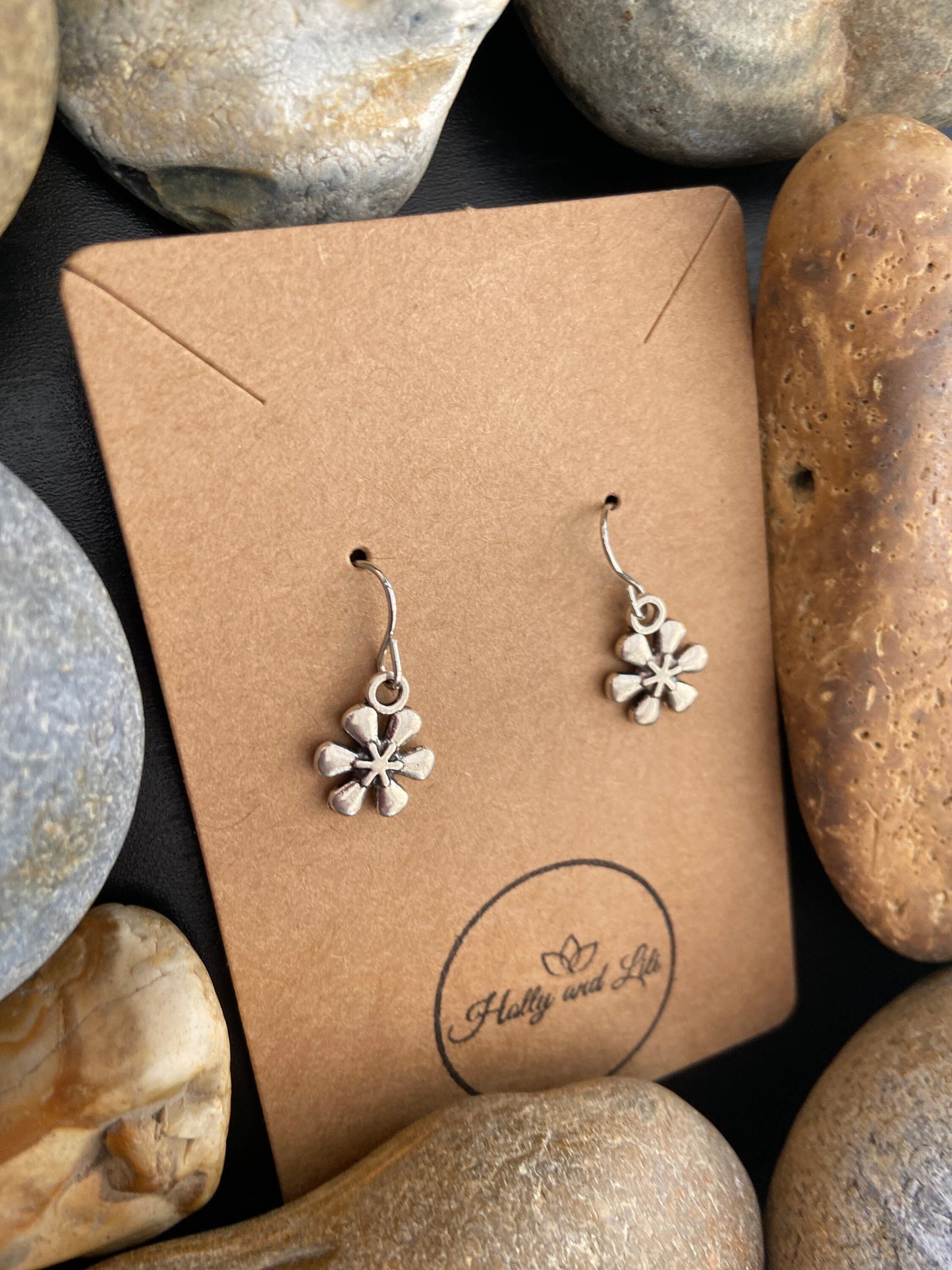 Flower Novelty Style Earrings, PersonaliseFlowers Earrings, Daisy Earrings, Flowers Earring Hooks, Plant Hoops, Flowers Earrings, Gifts For