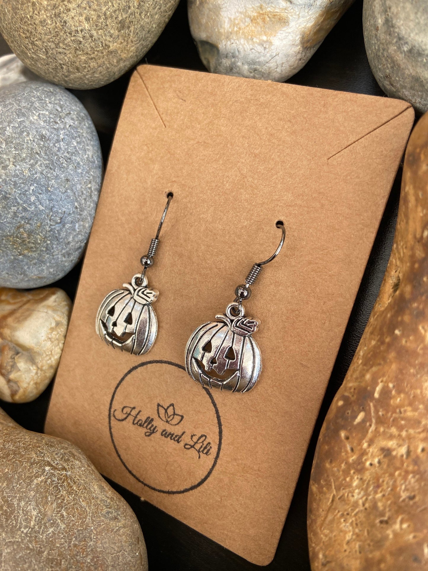 Pumpkin Novelty Style Earrings - Personalise your way... From Holly And Lili...