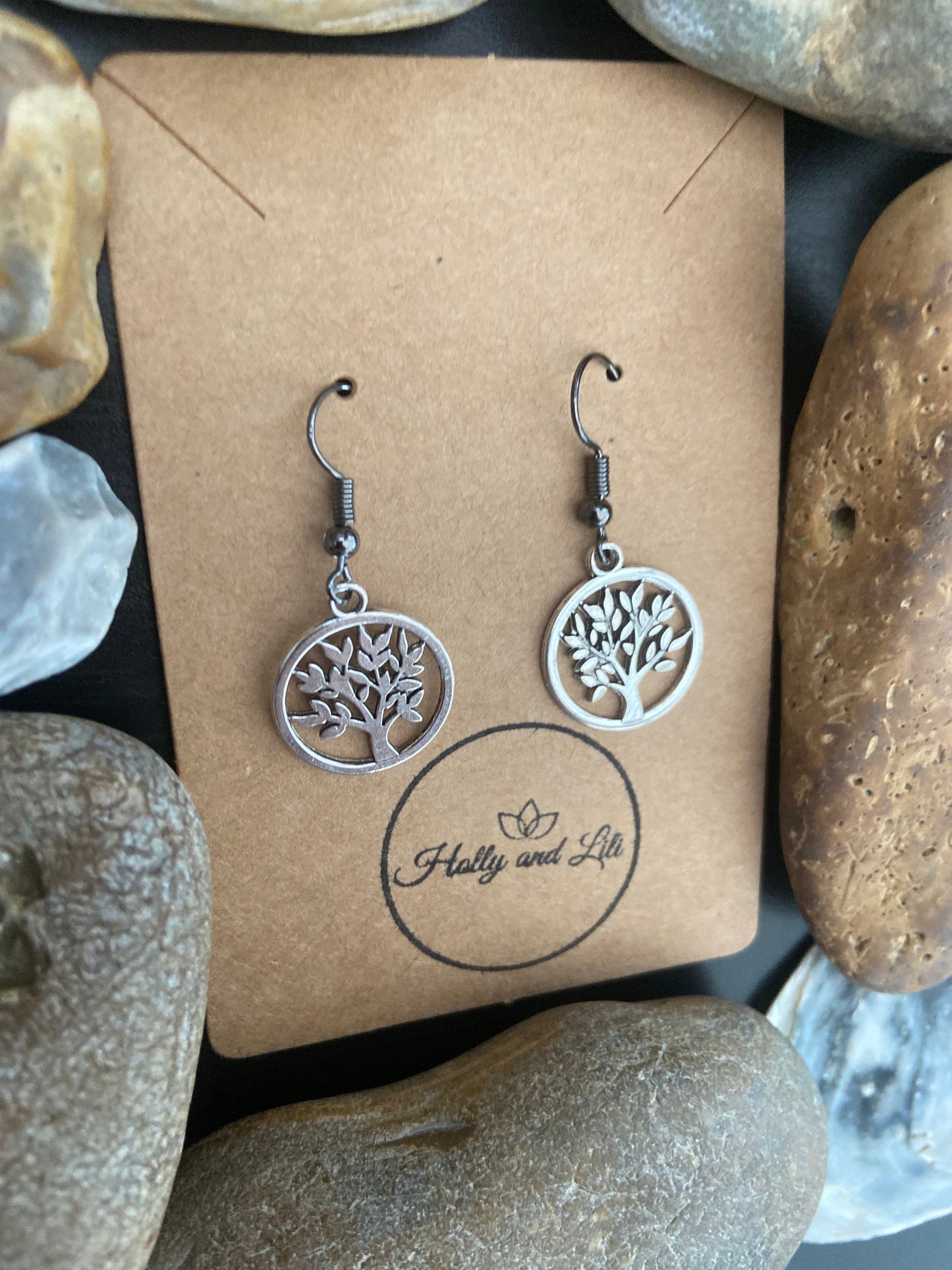 Tree Of Life Round Earrings, Personalised Your Way Life Tree Earrings, Tree Of Life Hoops, Tree Of Life Gifts, Fertility Earring, Gifts For