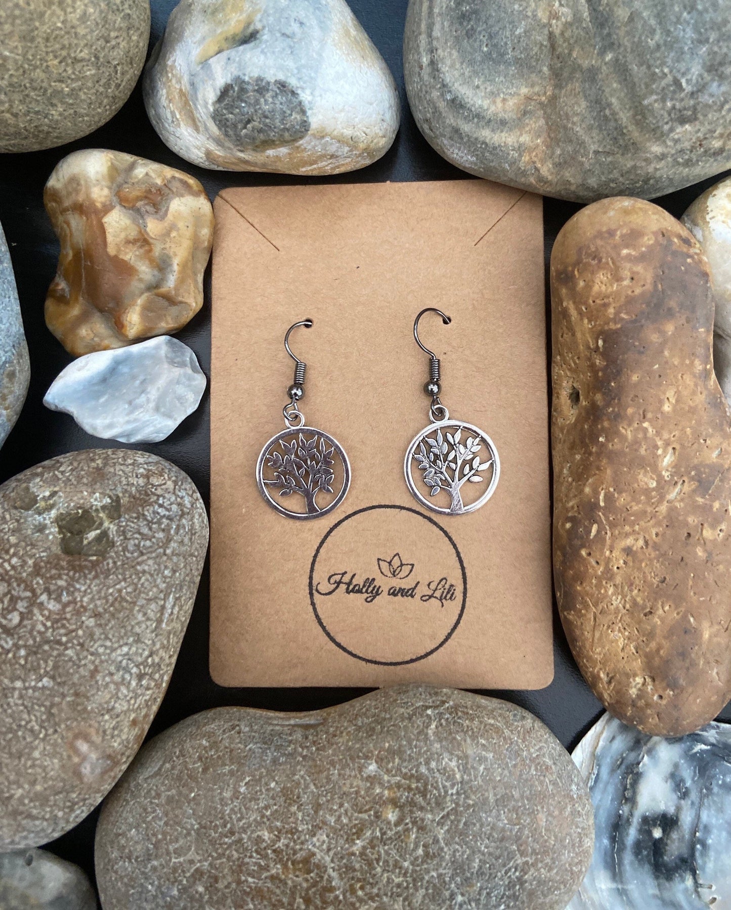 Tree Of Life Round Earrings, Personalised Your Way Life Tree Earrings, Tree Of Life Hoops, Tree Of Life Gifts, Fertility Earring, Gifts For