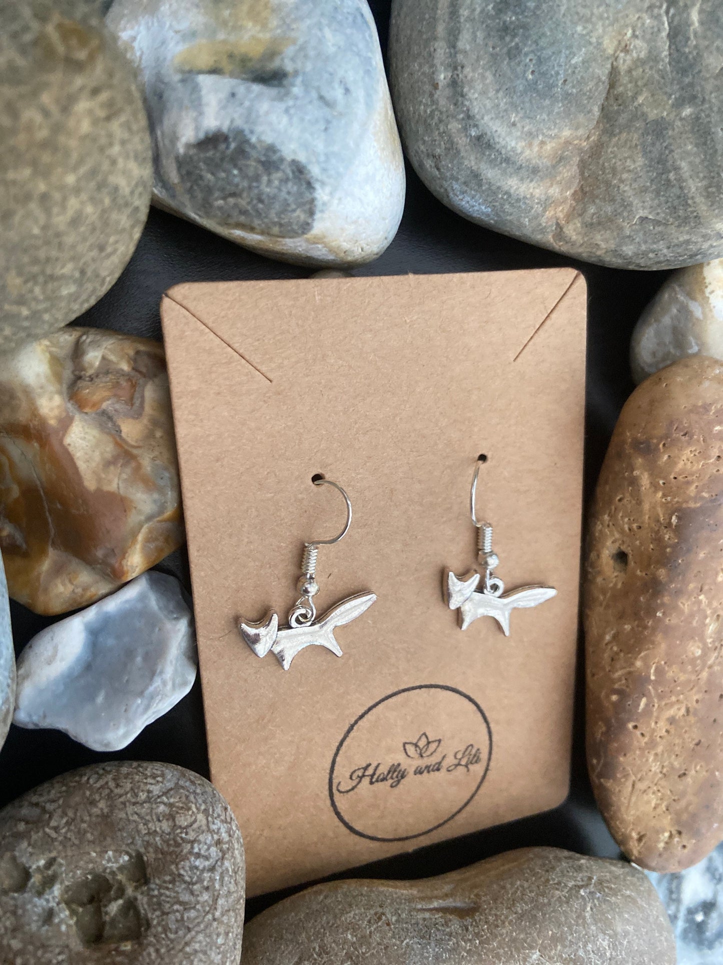 Fox Style Novelty Earrings, Foxes Personalised Earrings, Foxy Novelty Animal Earring Hoops, Foxes Earrings, Foxy Earring gifts For Her