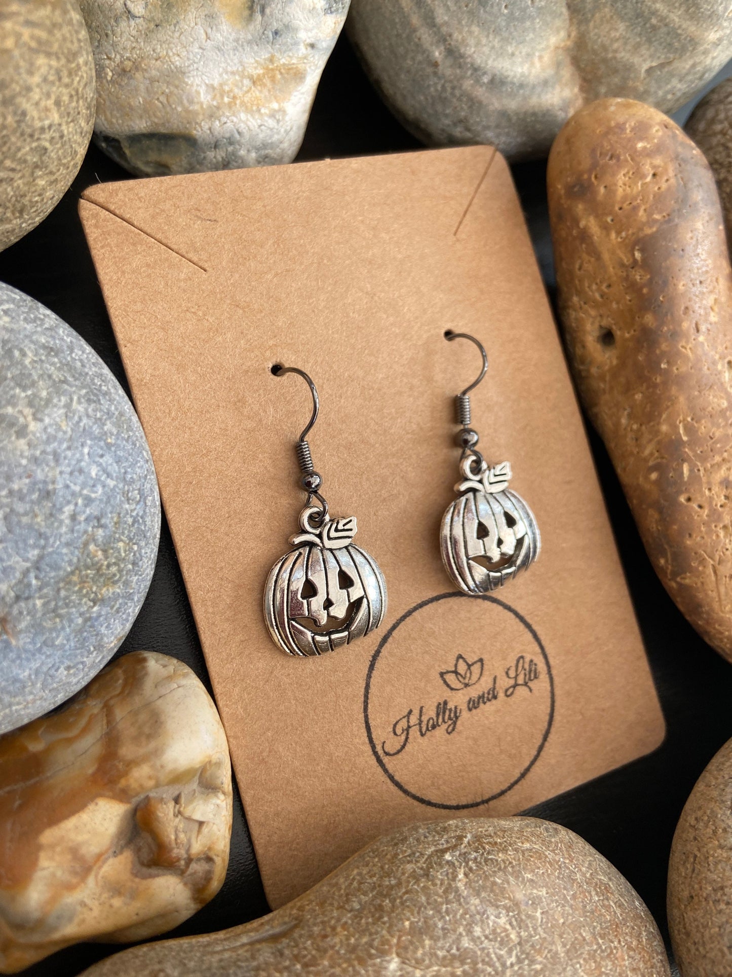 Pumpkin Novelty Style Earrings - Personalise your way... From Holly And Lili...