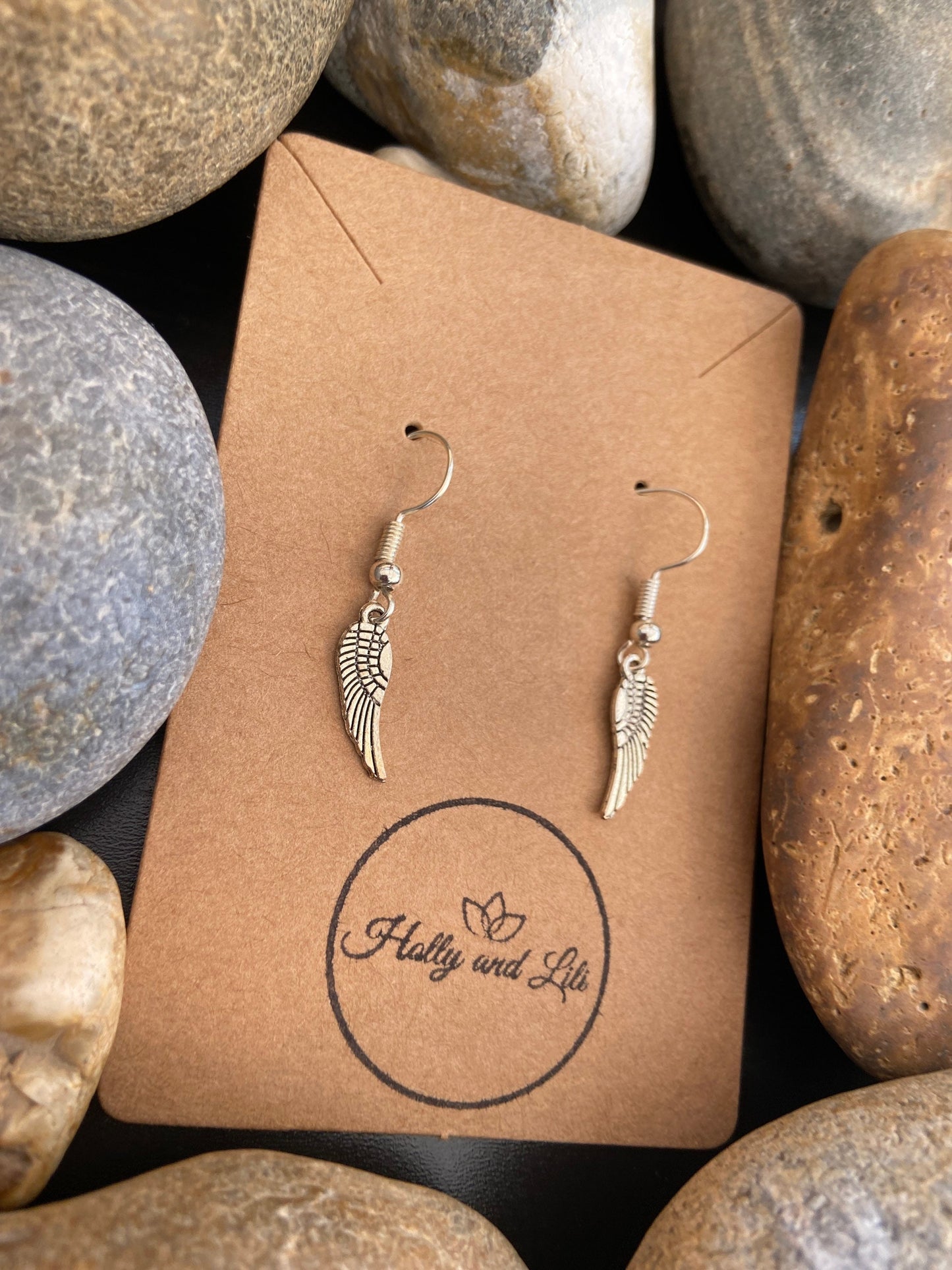 Angel Wing Angel Style Earrings, Personalised Earrings, Guardian Angel Earrings, Dainty Angel Hoops, Winged Earring Hooks, Angels Gifts For