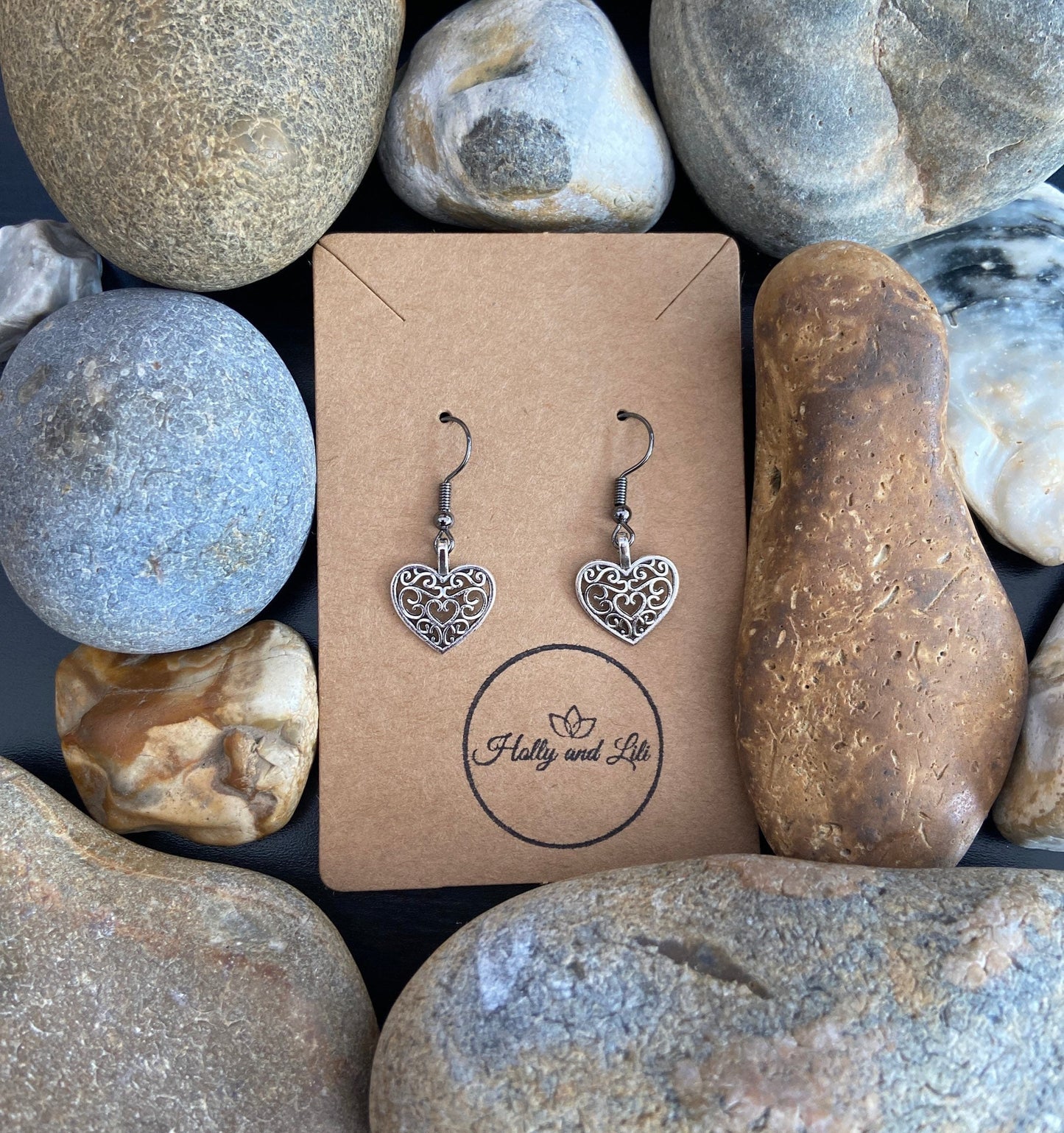 Heart Of Love Style Novelty Personalised Earrings, Silver Personalised  Love Hoops, Love Earrings, Heart Earrings, Silver Heart Earring Gift