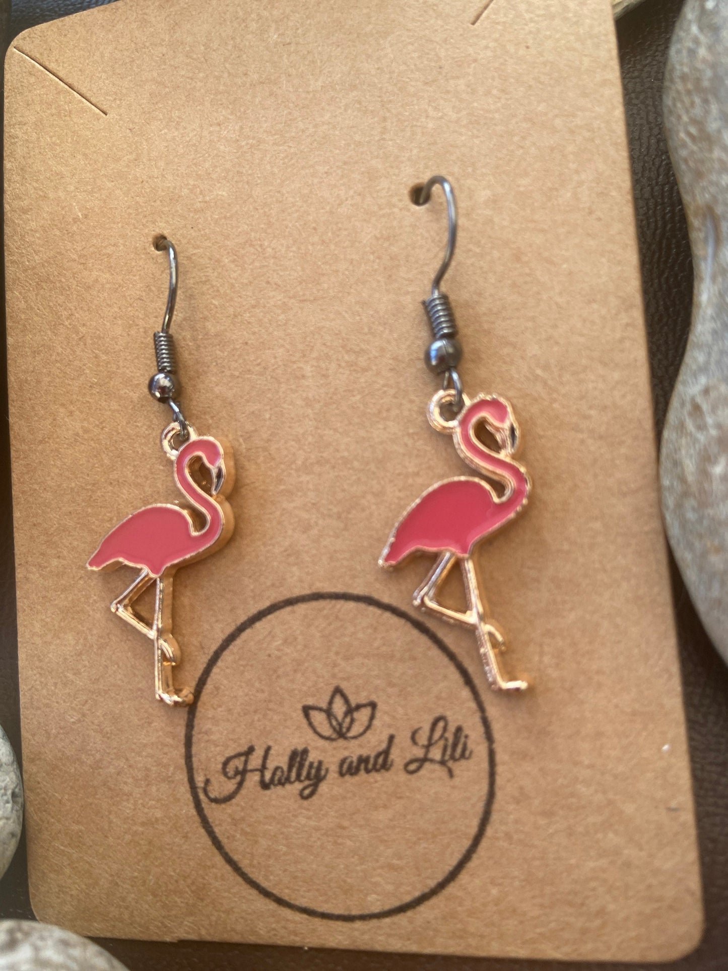 Flamingo Earrings, Pink Flamingo Earrings, Flamingos, Flamingo, Flamingo Personalised Hoops, Flamingo Hooks, Bird Earrings, First Earrings