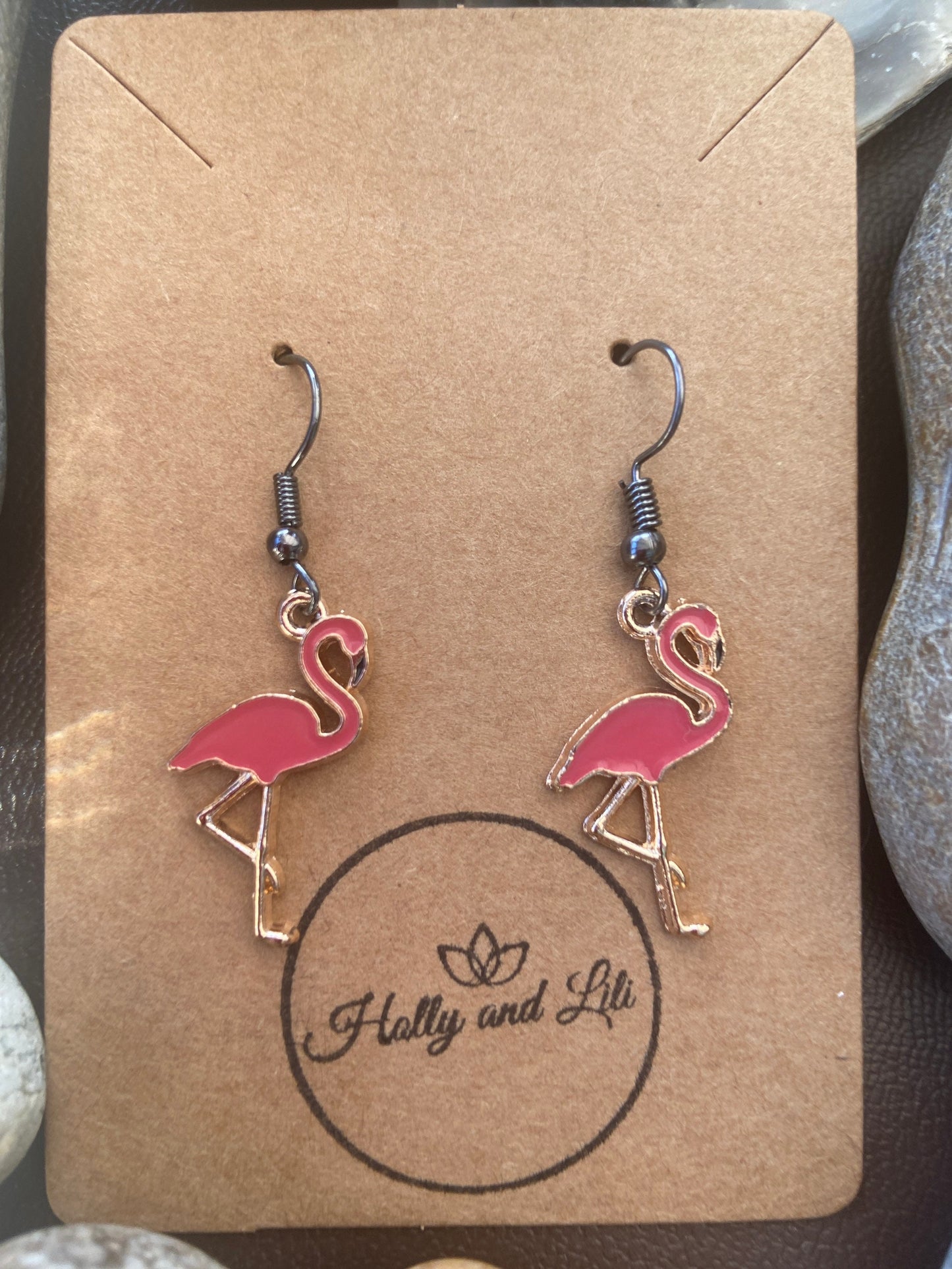 Flamingo Earrings, Pink Flamingo Earrings, Flamingos, Flamingo, Flamingo Personalised Hoops, Flamingo Hooks, Bird Earrings, First Earrings