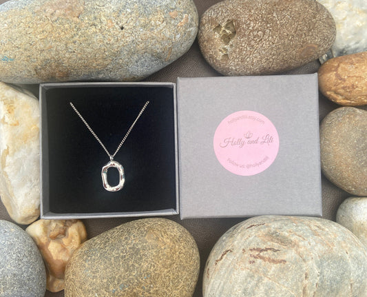 Stirling Silver 925 Pendant & Chain, Love Necklace, Eternity Necklace, For Wife, For Her, For Partner, Eternal Love Necklace