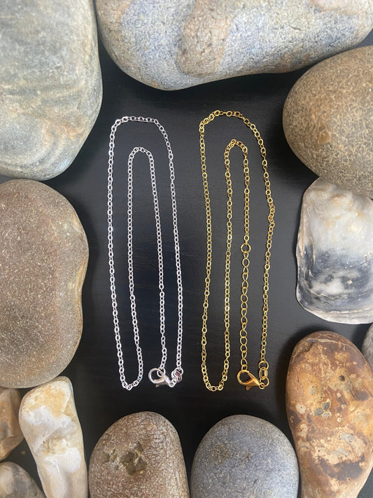 Buy Chains - Gold Plated- Silver Plated-Rose Gold Plated - 925 Sterling Silver Many Sizes 16”,18”.20” & 22”