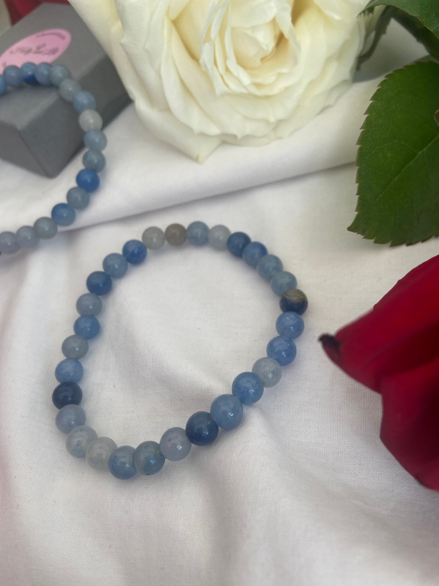 Blue Adventurine Crystal Gemstone Bracelet, Better Communication Bracelet, Strength Crystal Bracelets, Healing Crystal Bracelet, Aventurine