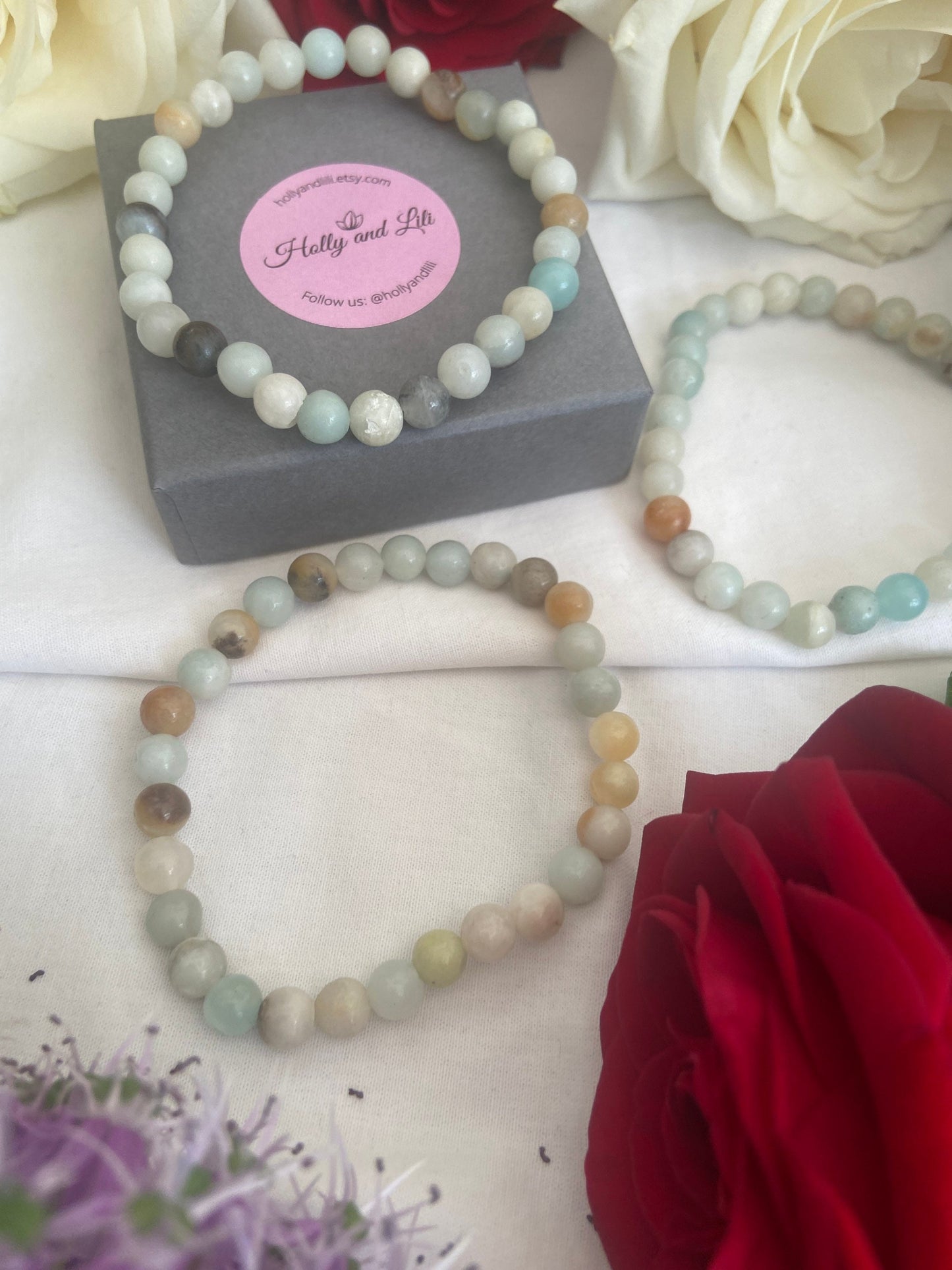 Amazonite Crystal Gemstone Bracelet, Worrying Bracelet, Fear Relief, Loss Recovery, Negativity,  Optimum Health, Amazonite Gemstones