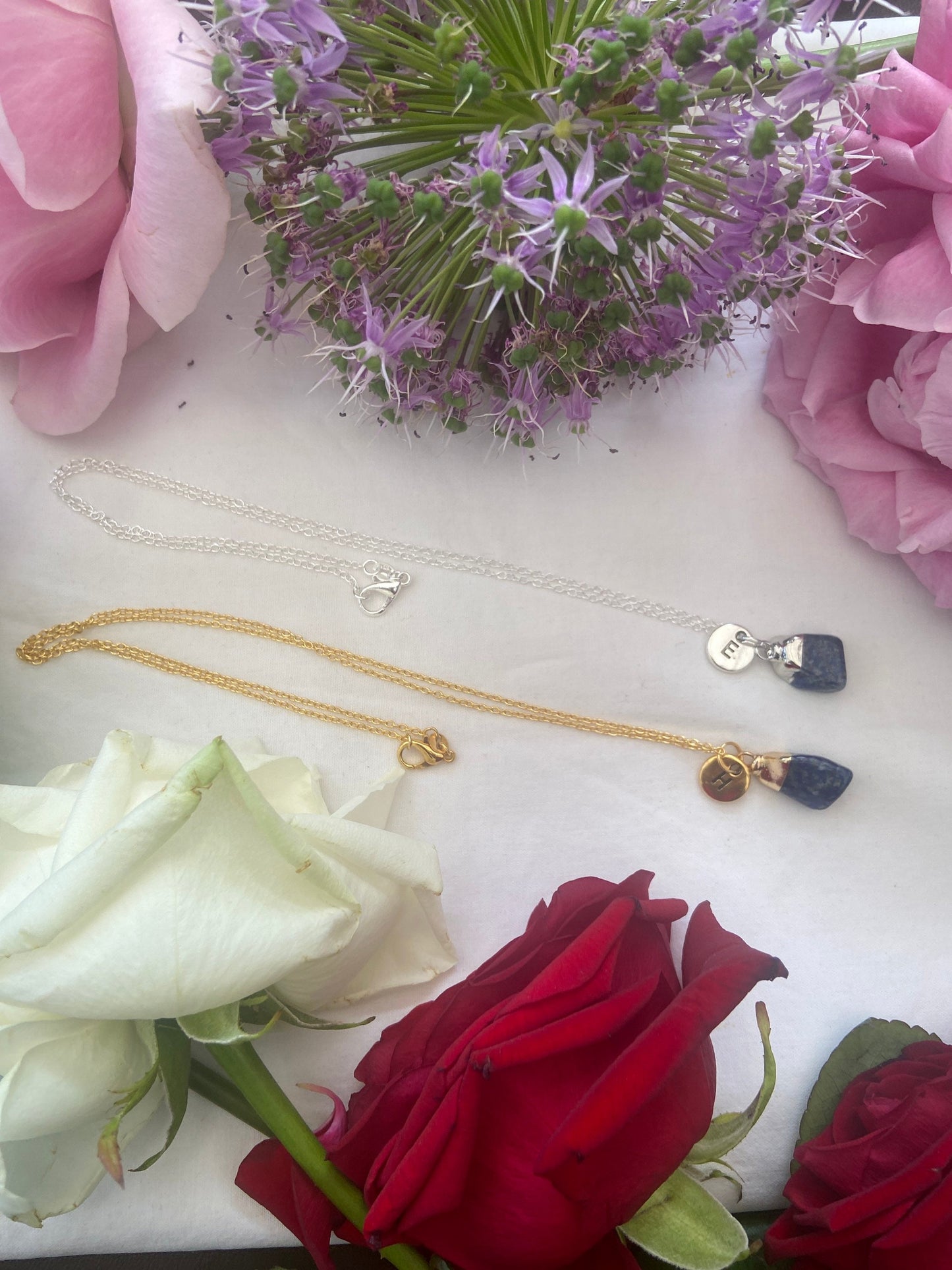 Lapis Lazuli Raw Dipped Crystal Necklace, Raw Gemstone, Necklace, Crystal Necklace,