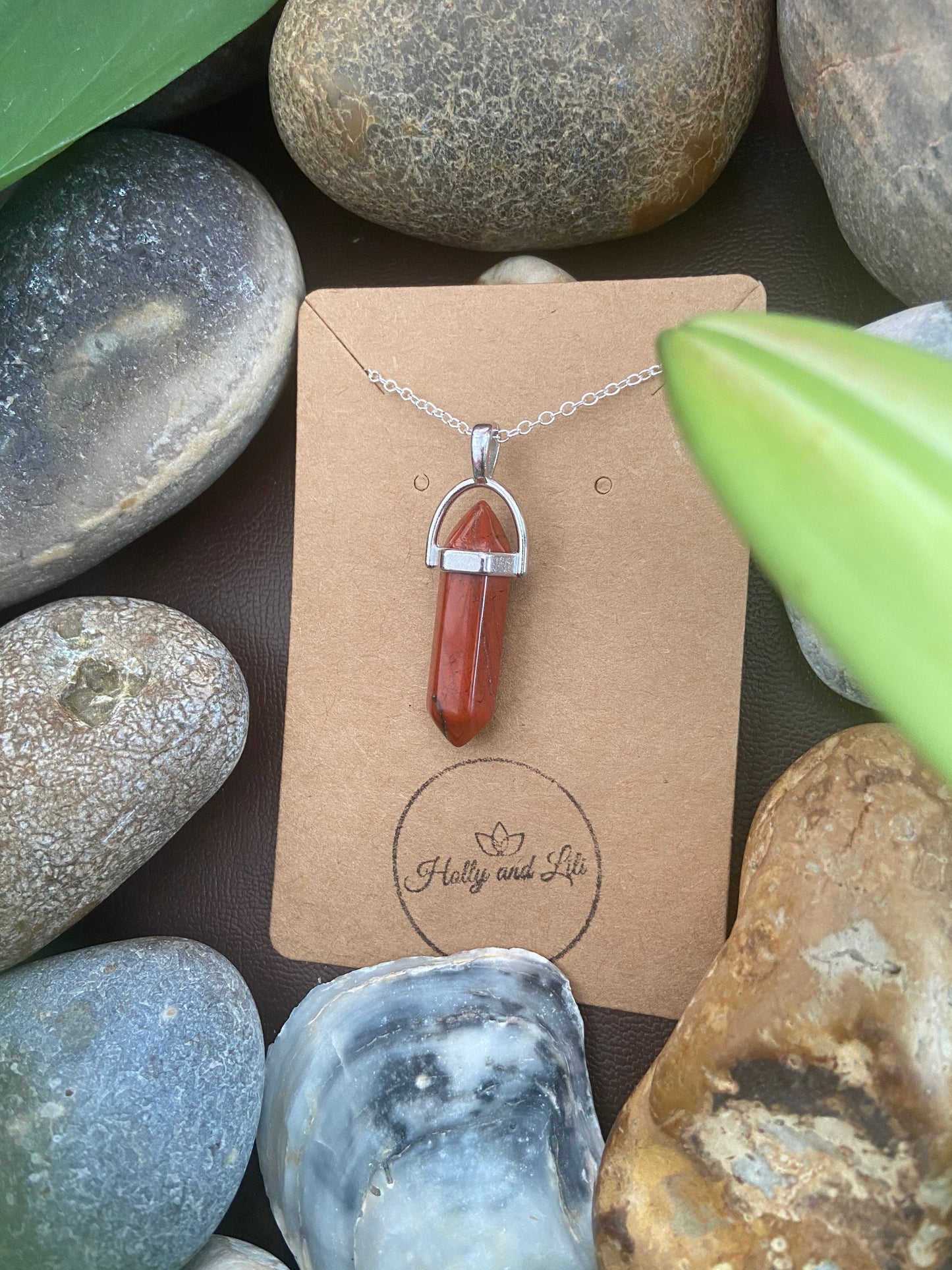 Red Jasper Hexagon Crystal Necklace, Alphabet Initial, Red Jasper Gemstone, Red Jasper Necklace, Jasper Chain, Birthstone Necklace Gifts