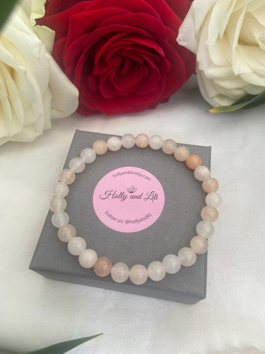 Pink Aventurine Crystal Gemstone Bracelet, Healing Crystal, Love And Happiness Crystals, Prosperity Crystal, Good Luck Bracelet, Succesfull