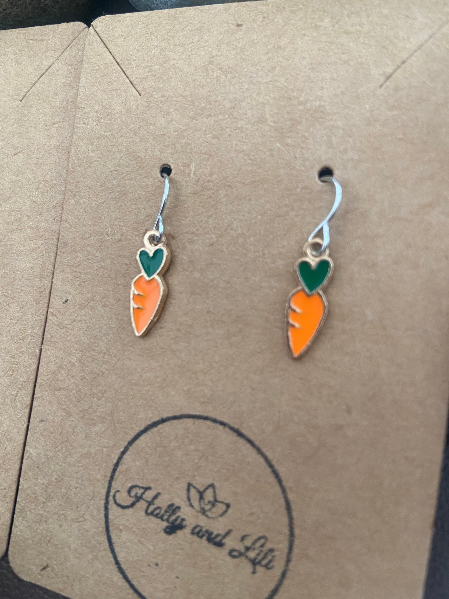 Carrot Style Earrings, Personalised Earrings Your way, Carrots Earrings, Carrot Earring, Carrot Hoops, Novelty Vegetable Earrings, Gift For