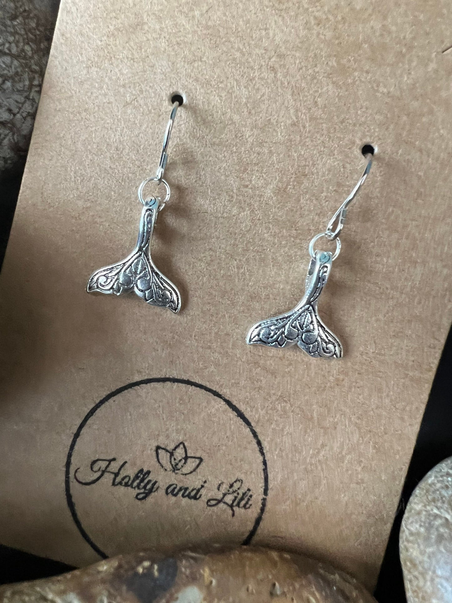 Mermaid Style Earrings, Personalised Mermaids Earring Hooks, Fantasy Sea Creature Earrings, Mermaid Tail, Whale Tail earrings, Gifts For Her