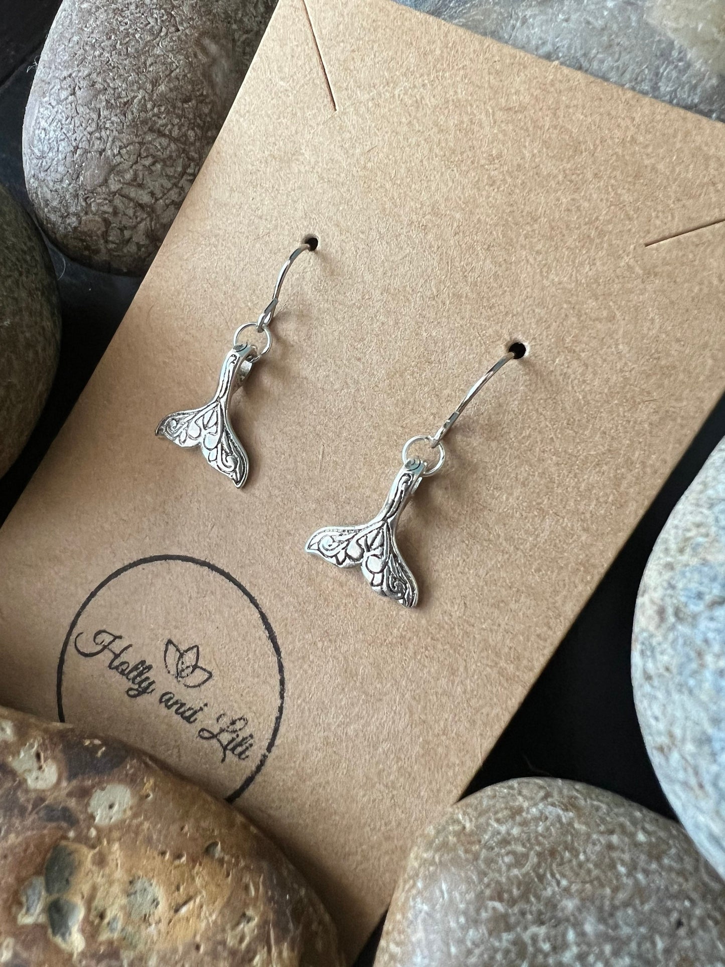 Mermaid Style Earrings, Personalised Mermaids Earring Hooks, Fantasy Sea Creature Earrings, Mermaid Tail, Whale Tail earrings, Gifts For Her