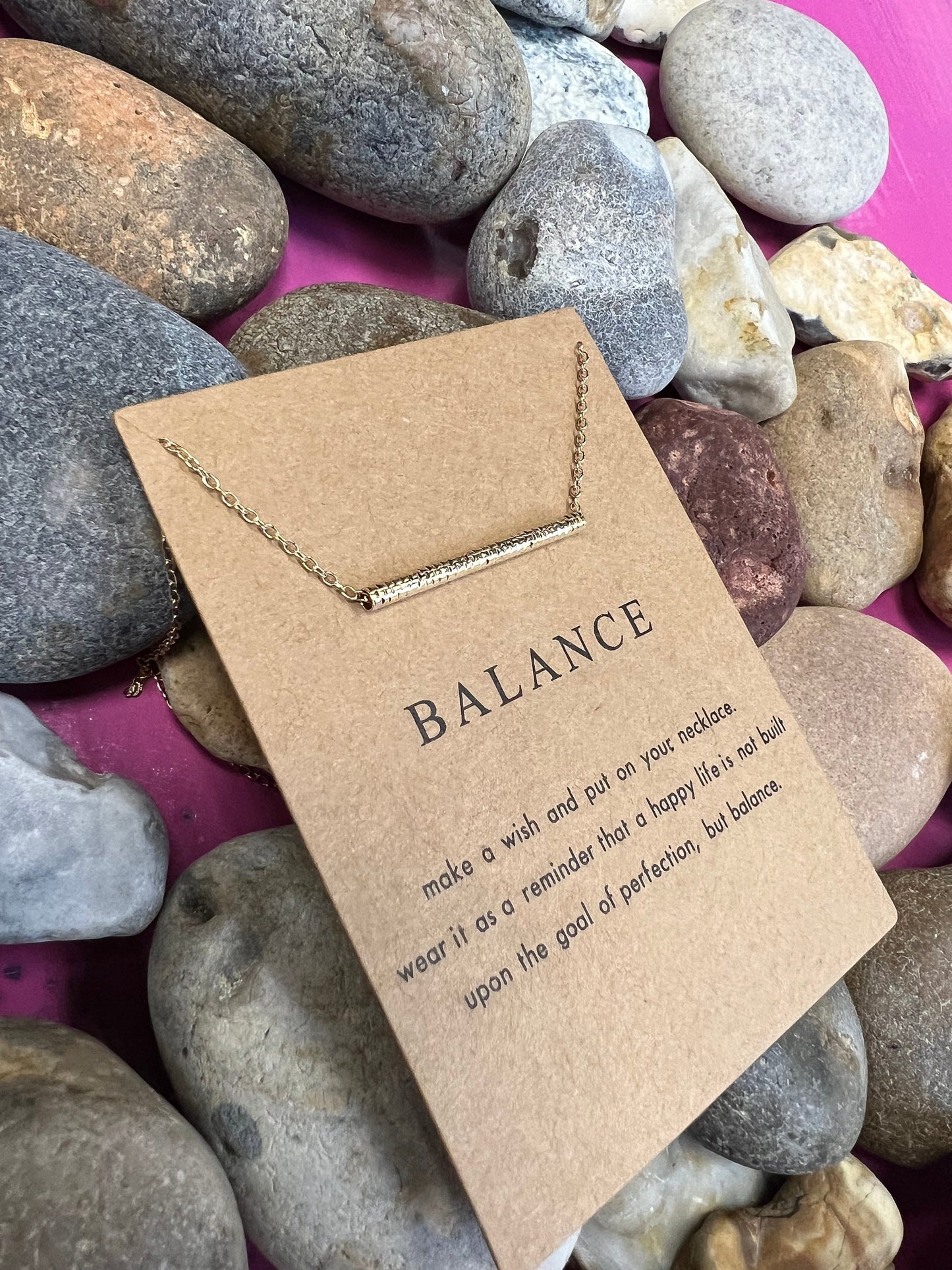 Balance Necklace, Birthday Gifts, Stability Necklace, Personalised, Zodiac, Gift Necklace, Spirituality Day, Best Wishes Chain, For My Lover