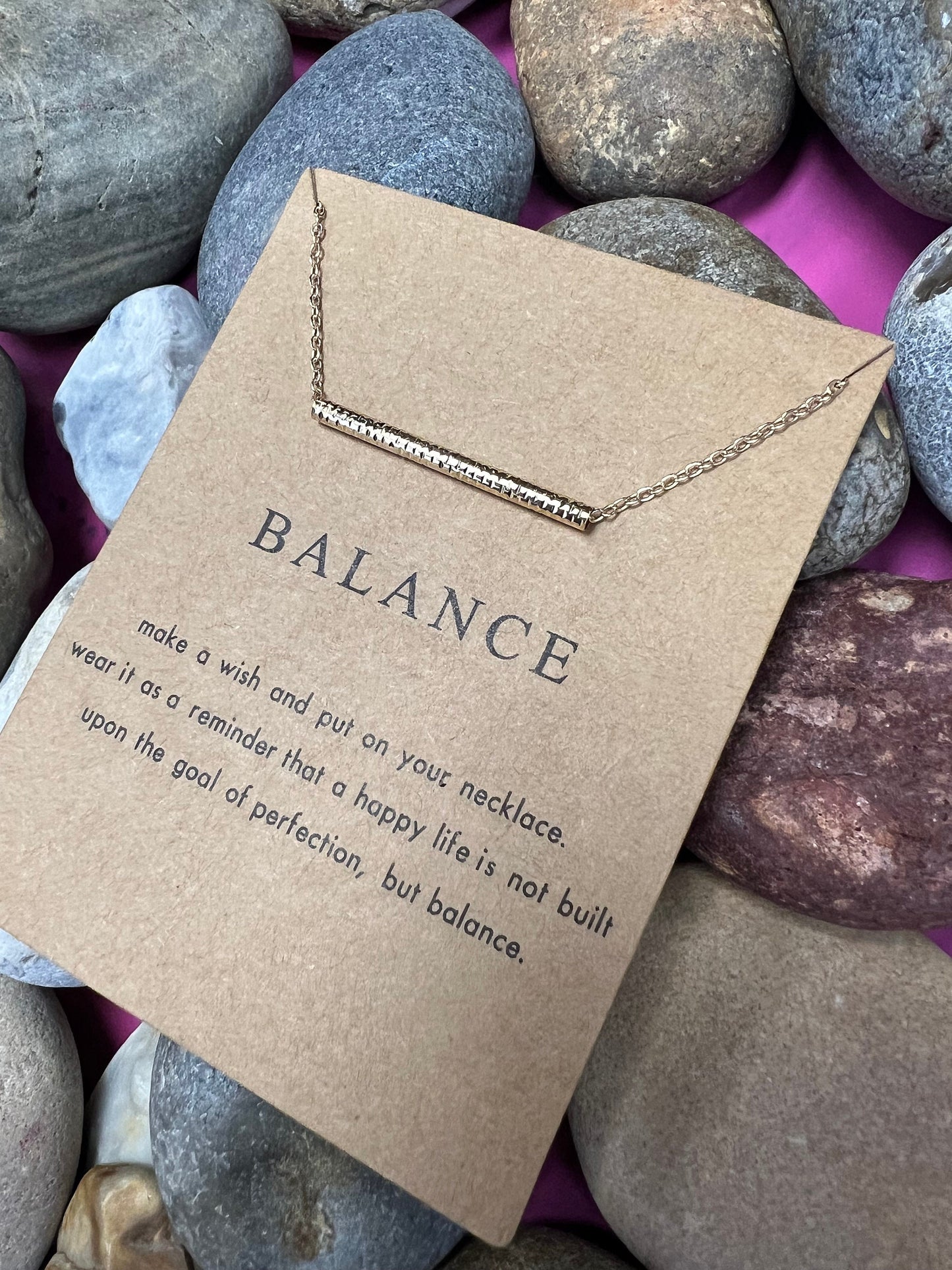 Balance Necklace, Birthday Gifts, Stability Necklace, Personalised, Zodiac, Gift Necklace, Spirituality Day, Best Wishes Chain, For My Lover