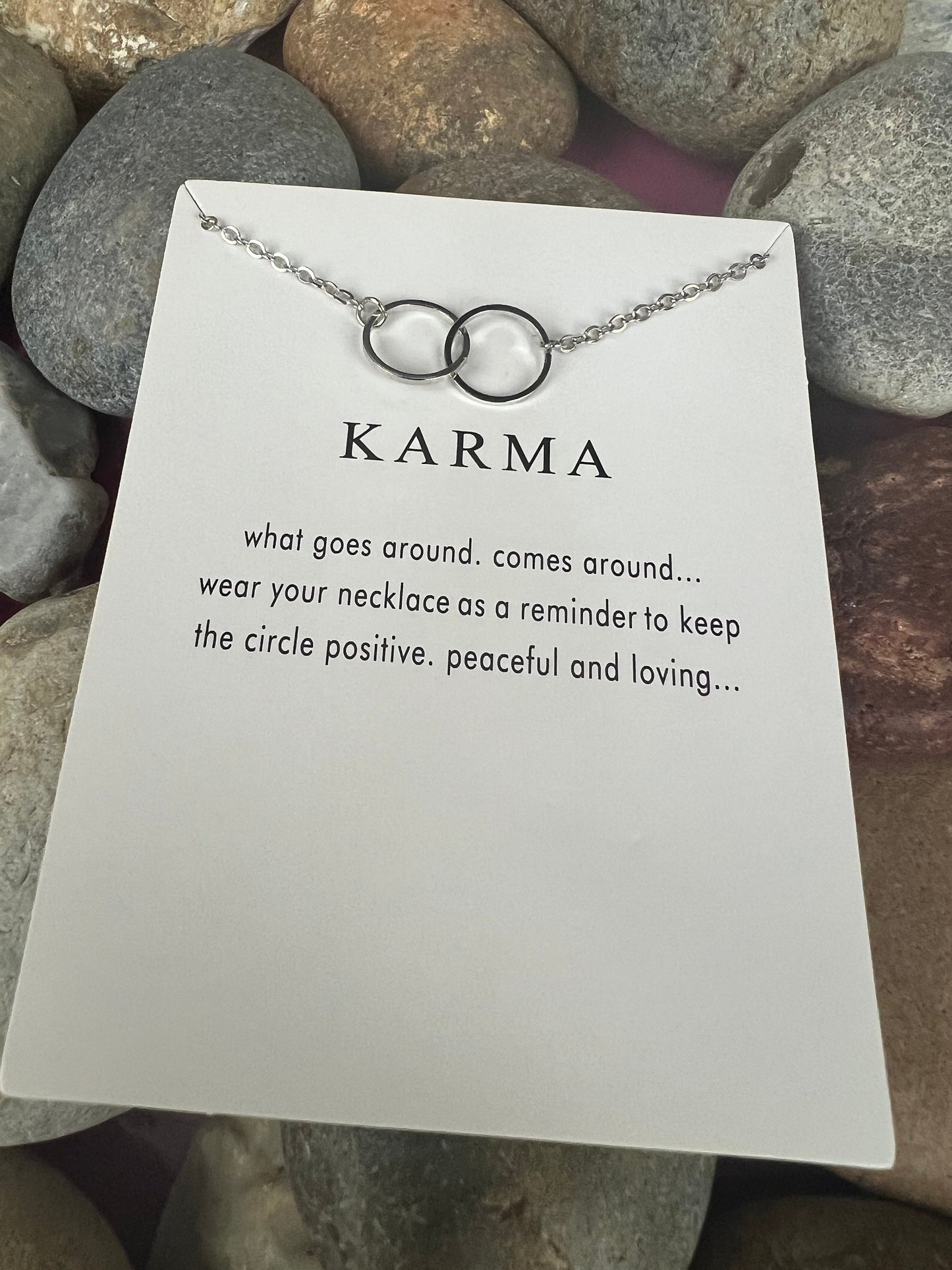 Karma Necklace, Birthday Gifts, Stability Necklace, Personalised, Zodiac, Gift Necklace, Spirituality Day, Karma Chain, For My Lover