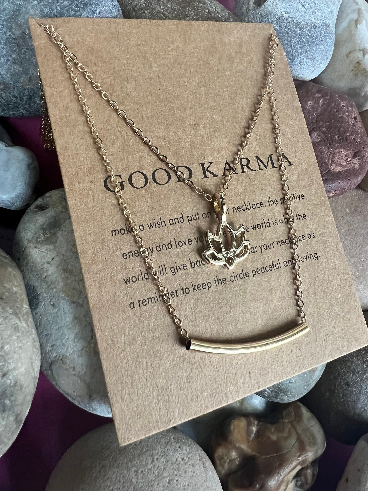 Good Karma Necklace, Birthday Gifts, Stability Necklace, Personalised, Zodiac, Gift Necklace, Spirituality, Karma Chain, For My Lover