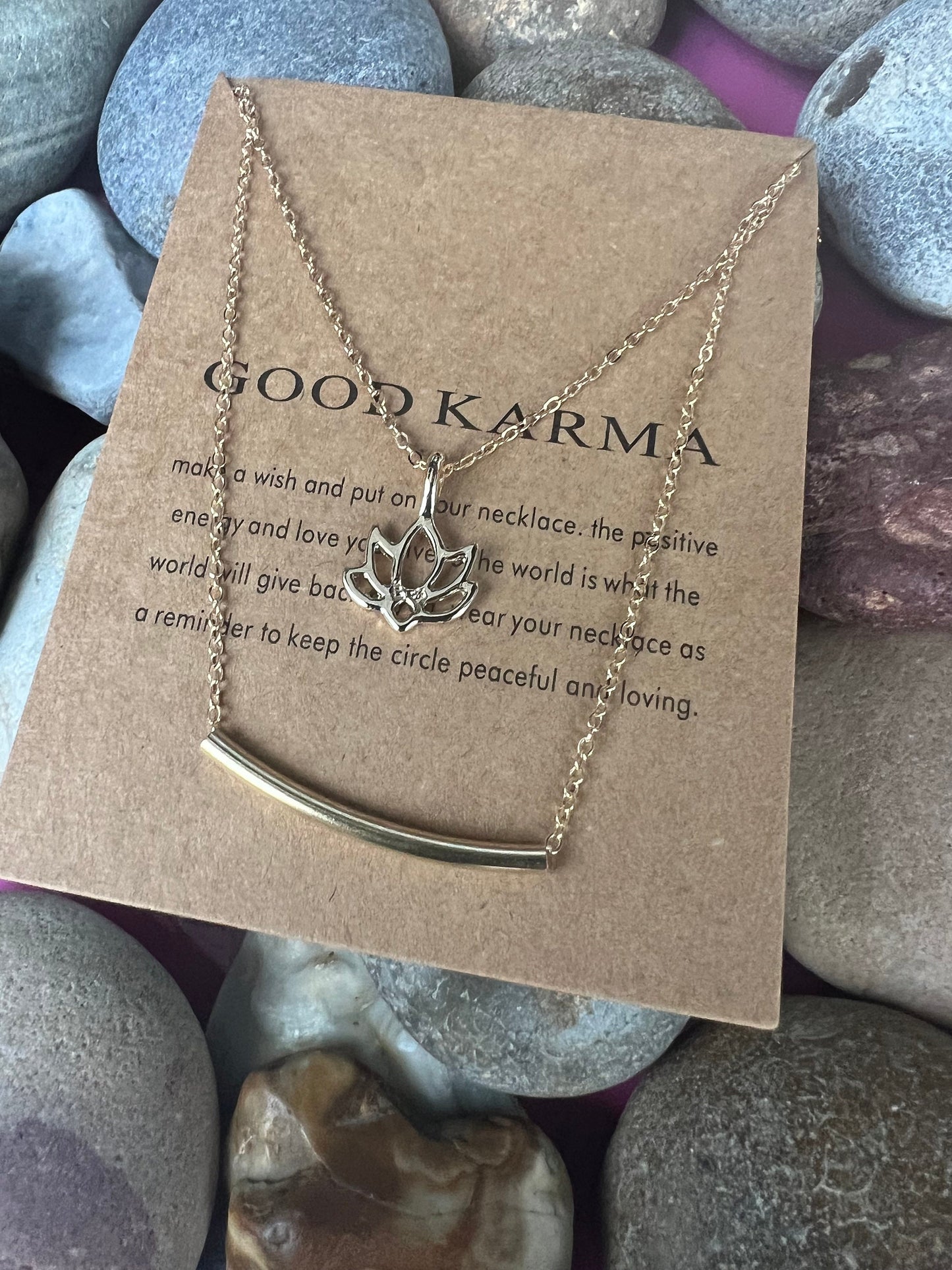 Good Karma Necklace, Birthday Gifts, Stability Necklace, Personalised, Zodiac, Gift Necklace, Spirituality, Karma Chain, For My Lover