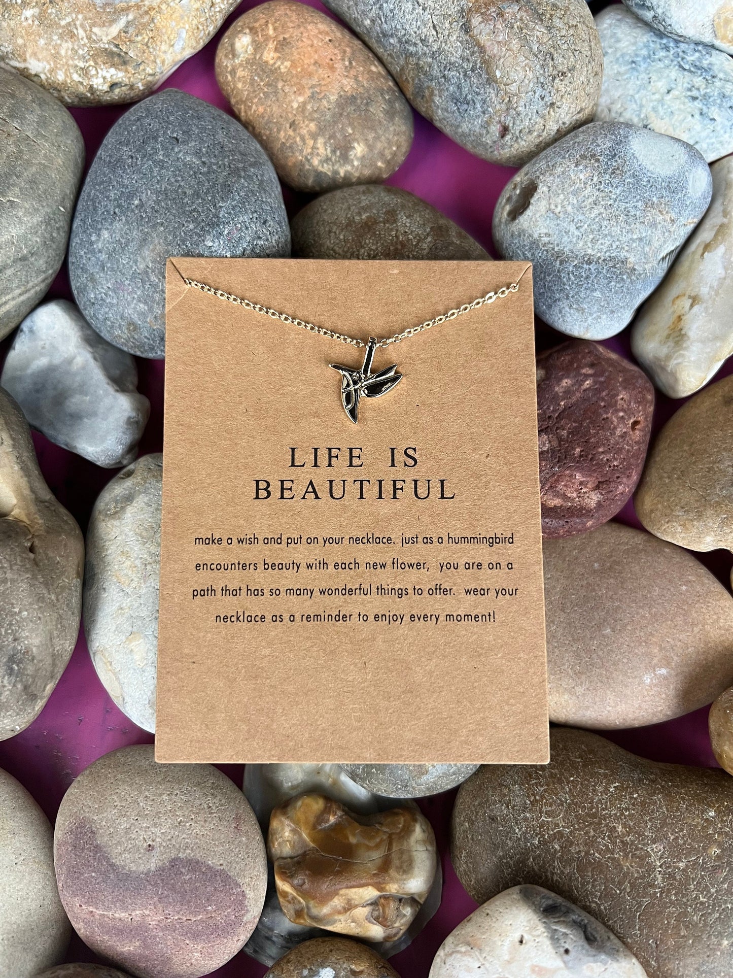 Life Is Beautiful Necklace, Birthday Gifts, Happy Necklace, Personalised, Zodiac, Gift Necklace, Mothers Day, Best Wishes, For My Lover