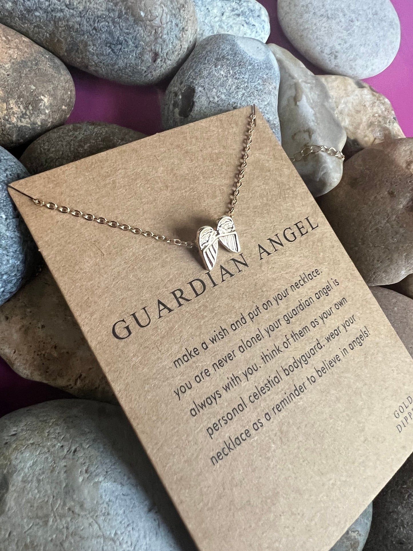 Guardian Angel Necklace, Birthday Gifts, Happy Necklace, Personalised, Zodiac, Gift Necklace, Mothers Day, Best Wishes, For My Lover