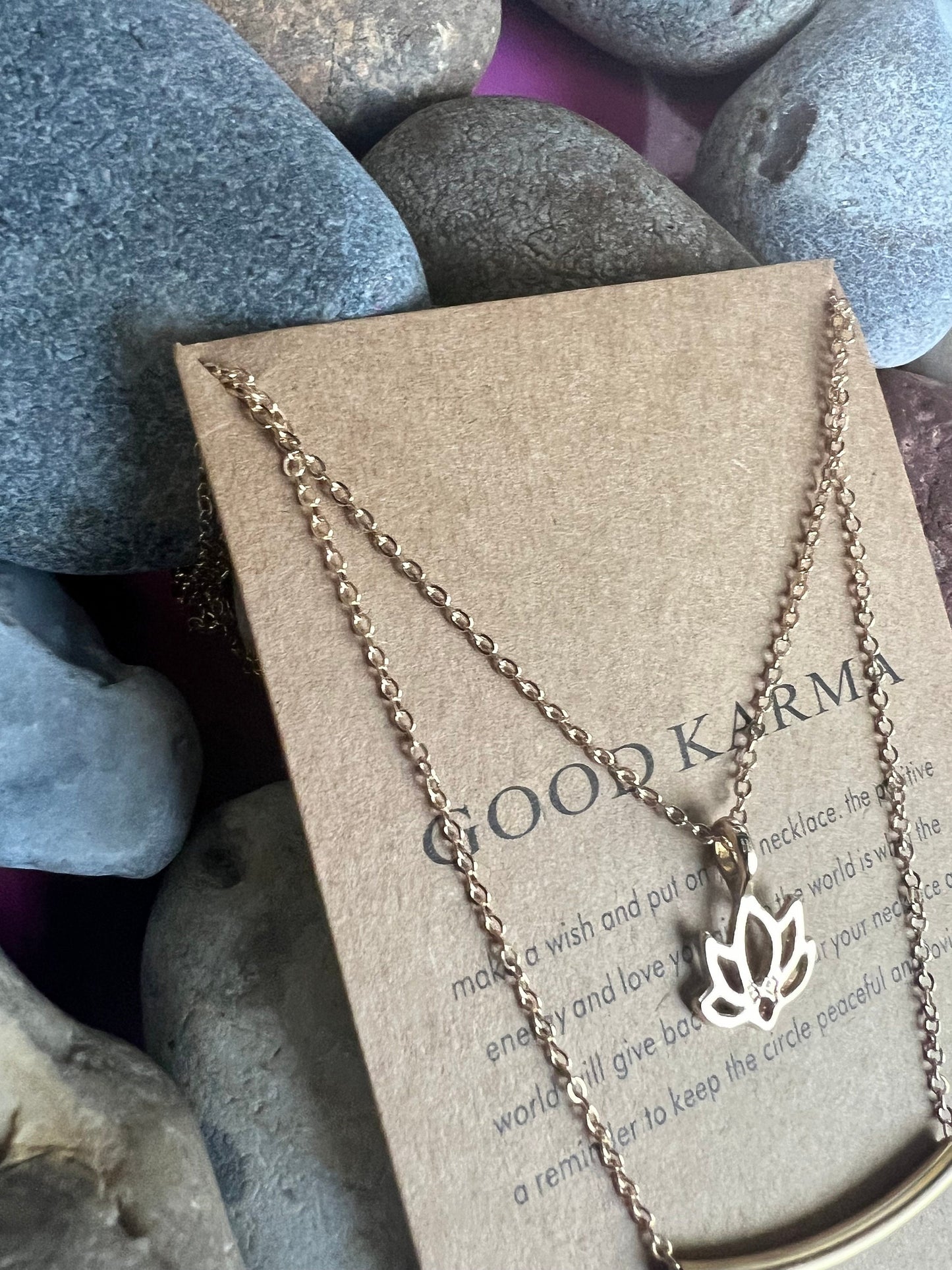 Good Karma Necklace, Birthday Gifts, Stability Necklace, Personalised, Zodiac, Gift Necklace, Spirituality, Karma Chain, For My Lover