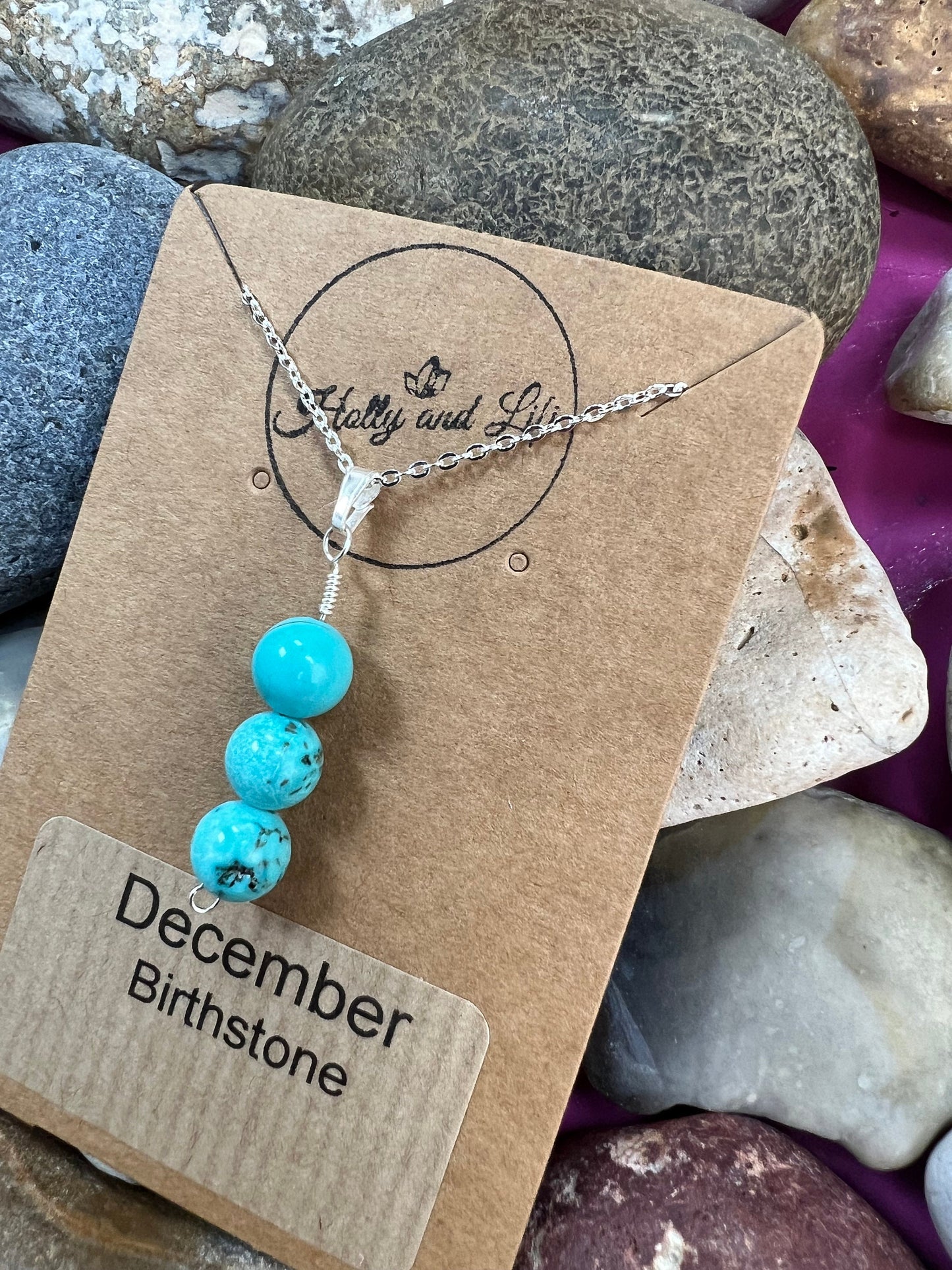 Birthstone Genuine Triple Crystal Sphere Handmade Necklace, Birthday Gifts, Birthstones, Month Of Birth, Personalised, Zodiac Necklace, Bead