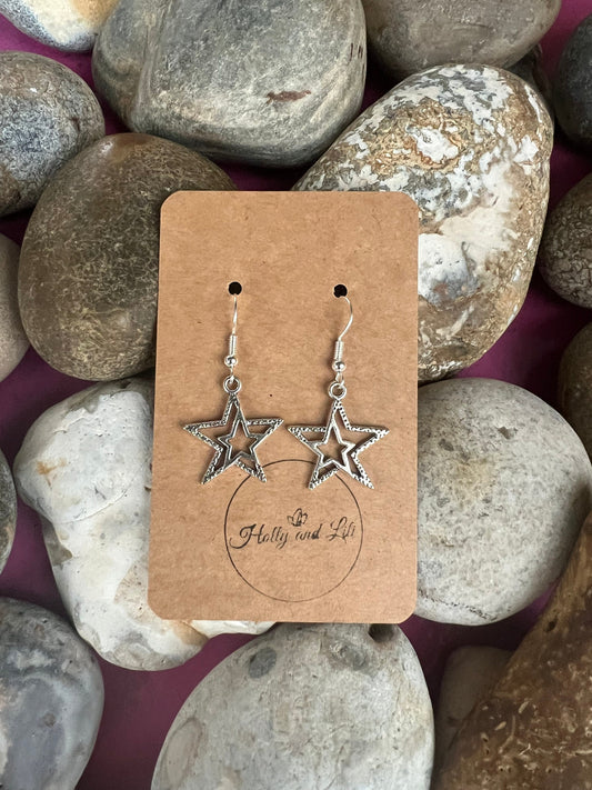 Star Earrings,  Personalised Stars In The Sky Earrings, Planet Earrings, Your A Star Earring Hooks, First earrings, Star Hoops, Gifts For