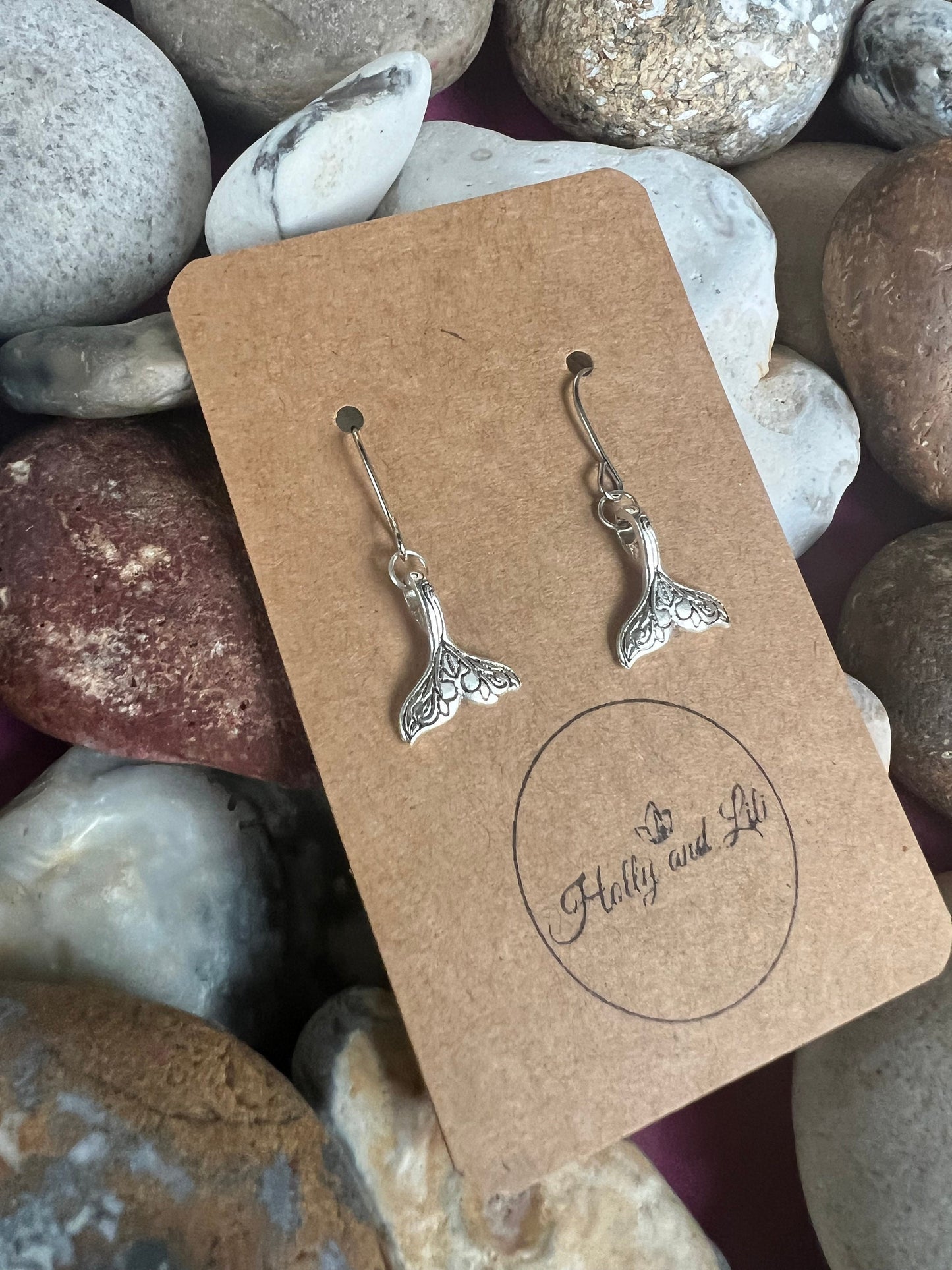 Mermaid Tail Novelty Earrings, Fish Novelty Style Hoops, Mermaid Earring Hooks, Personalised Whales Earrings, First Earrings, Gifts For Her